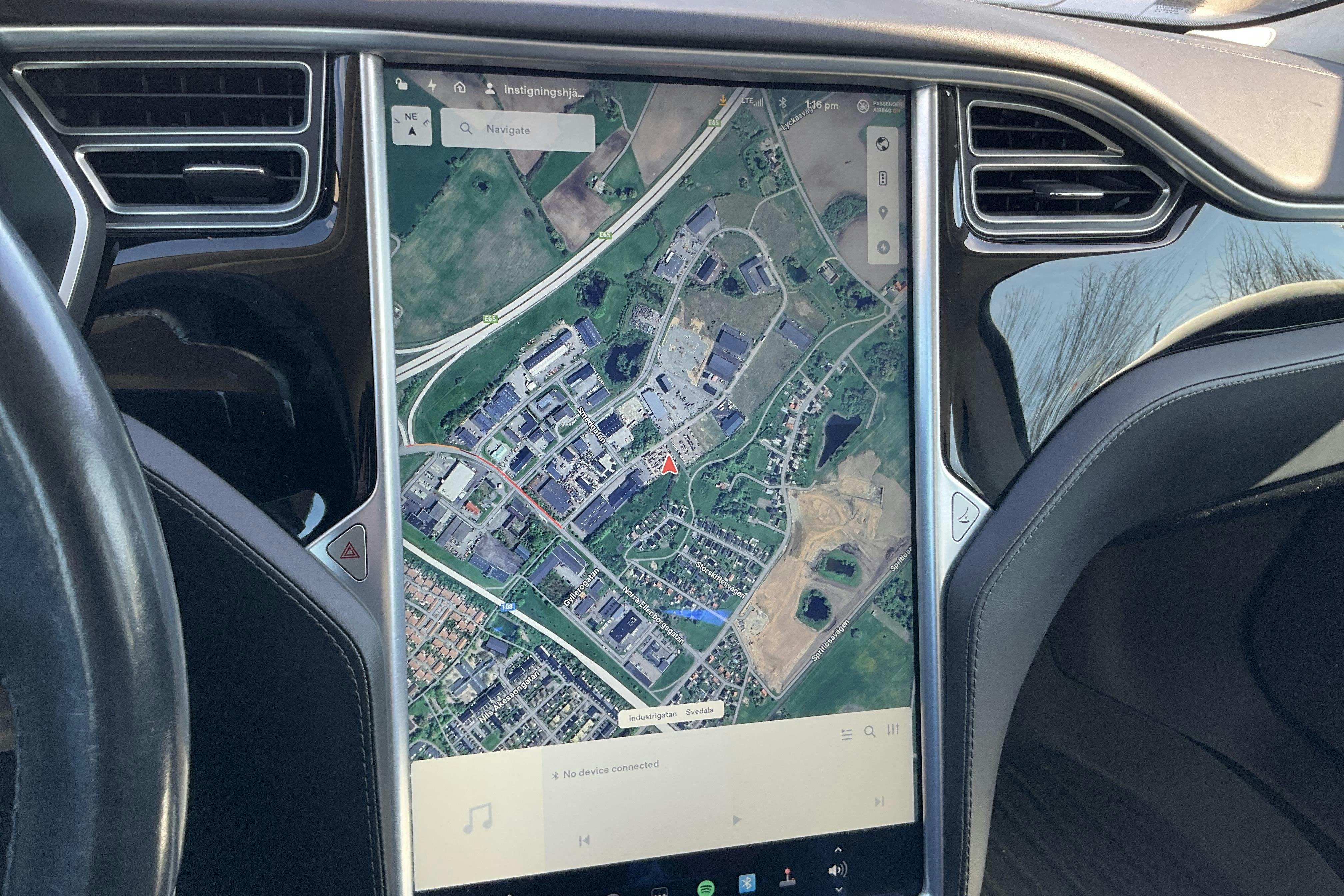 Tesla Model S 85D - 154 170 km - Automatyczna - niebieski - 2015