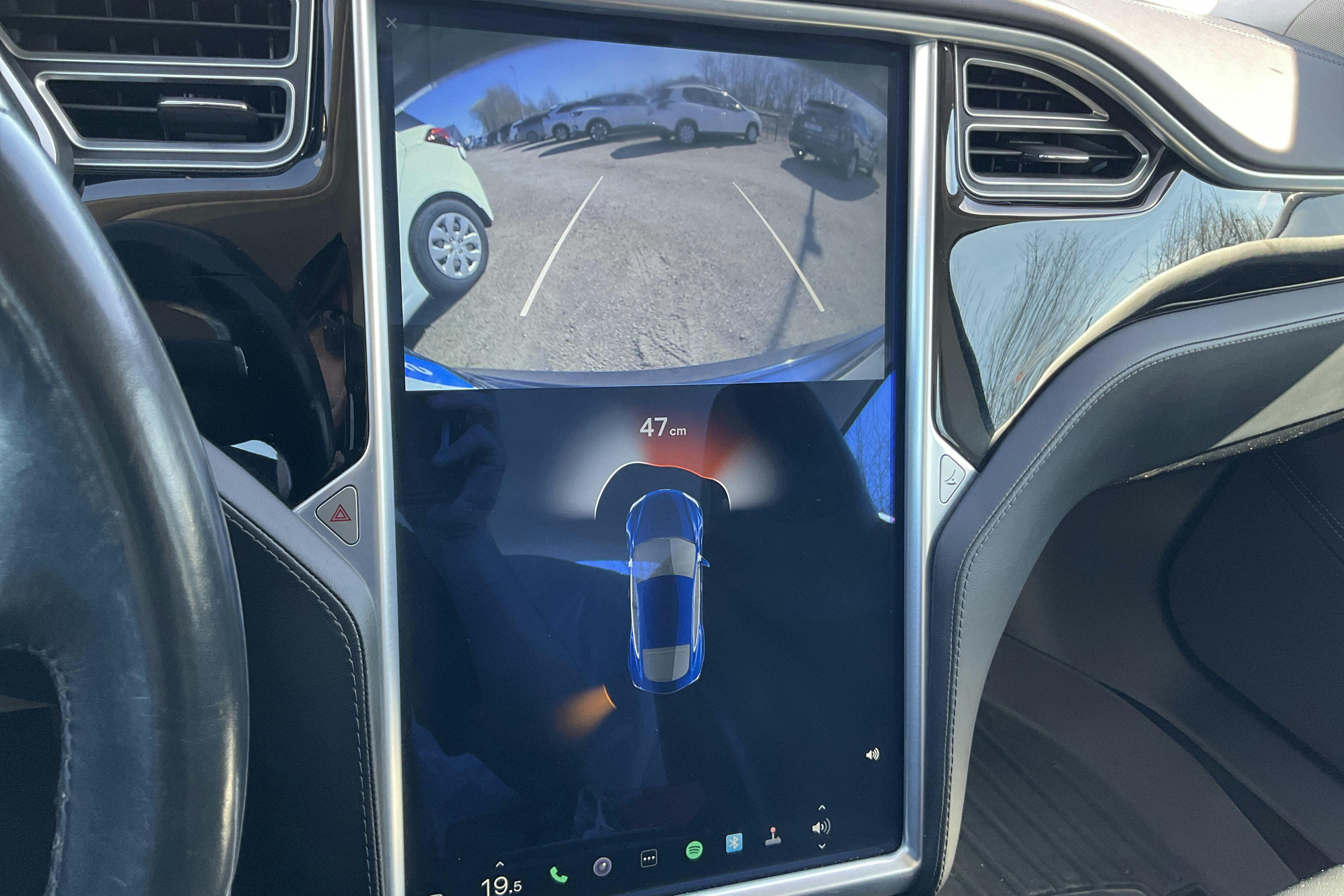 Tesla Model S 85D - 154 170 km - Automatyczna - niebieski - 2015
