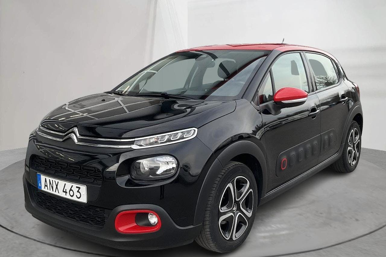 Citroën C3 PureTech (82hk) - 66 470 km - Manual - black - 2019