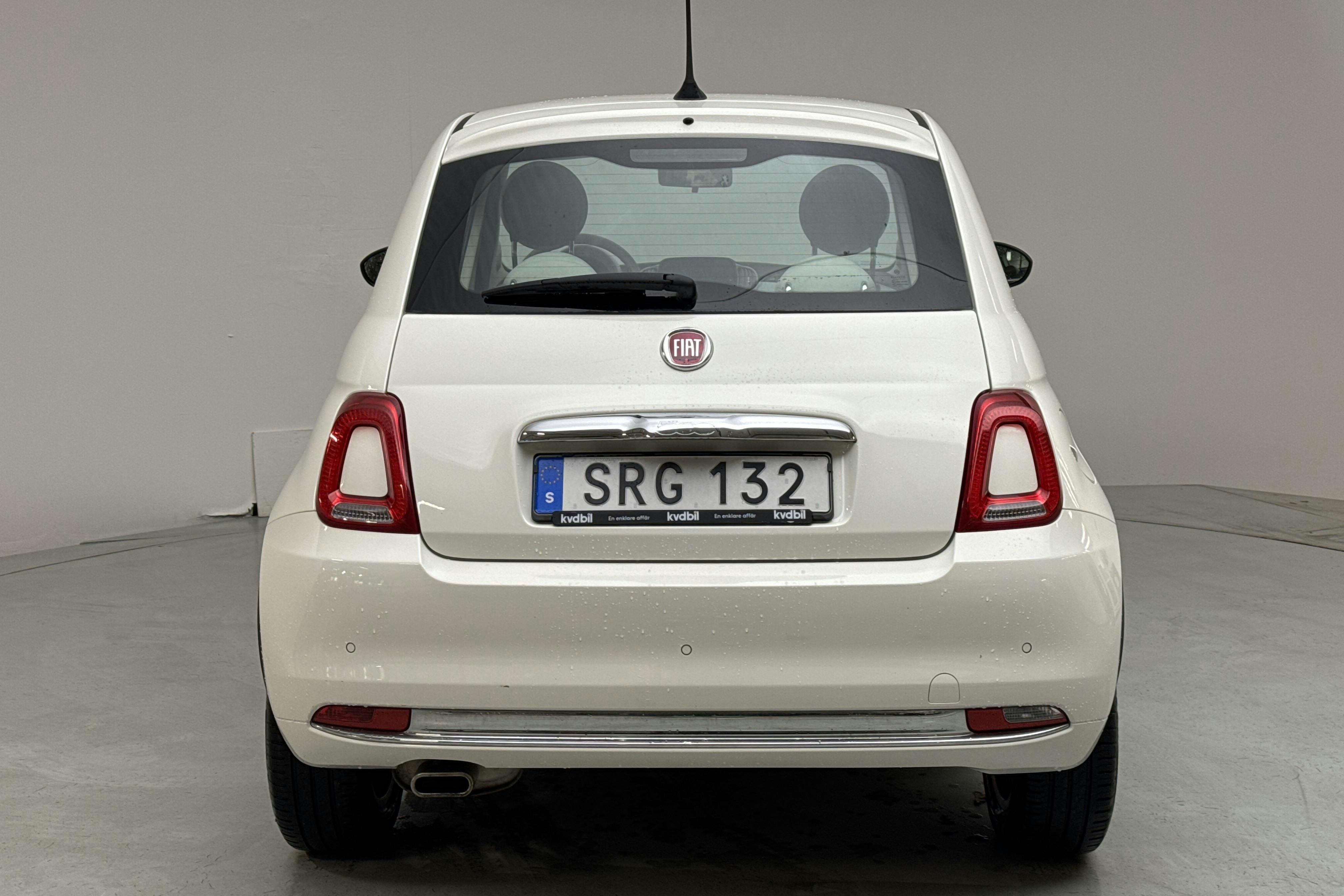 Fiat 500 1.2 (69hk) - 59 820 km - Manuaalinen - valkoinen - 2019