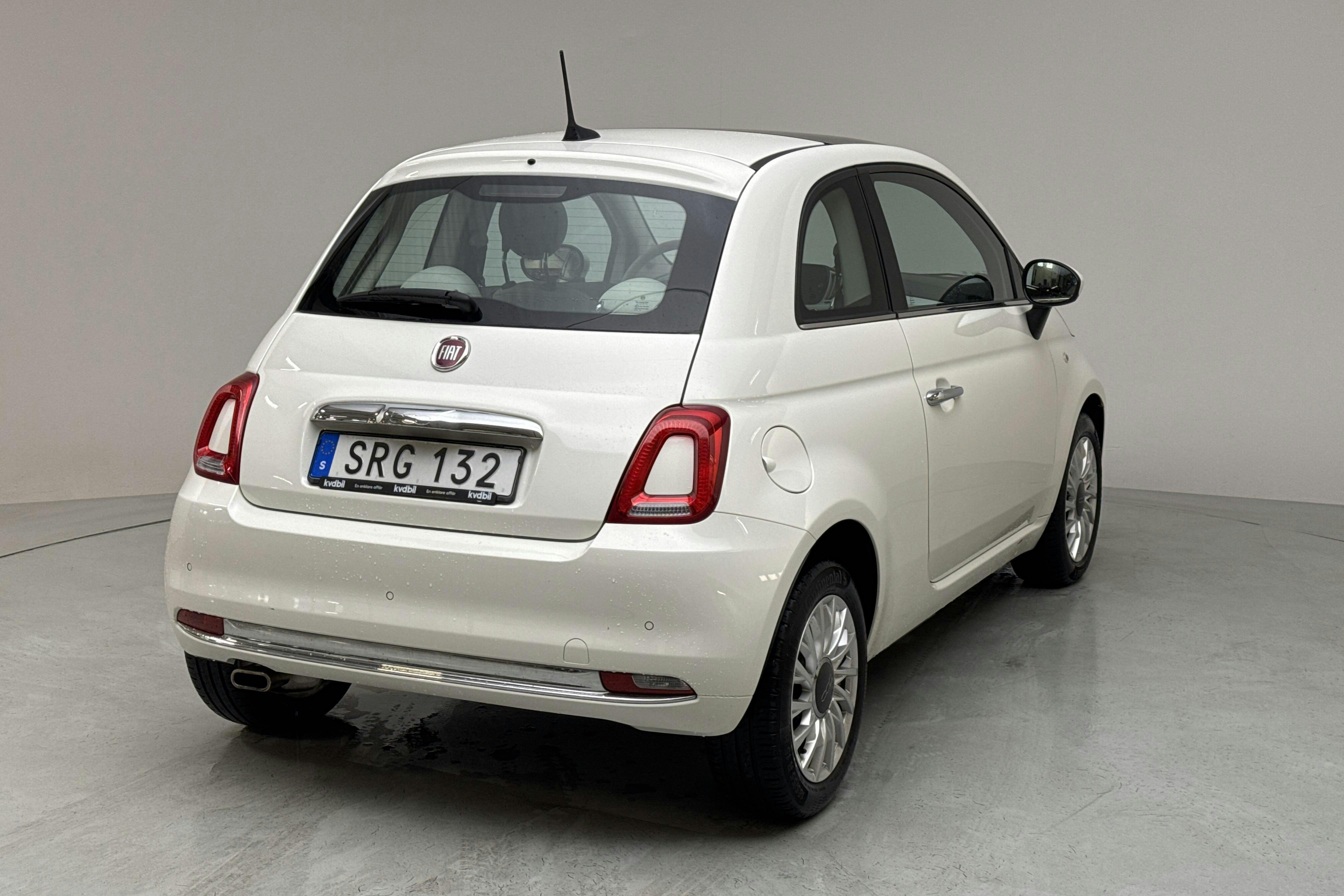 Fiat 500 1.2 (69hk) - 59 820 km - Manuaalinen - valkoinen - 2019