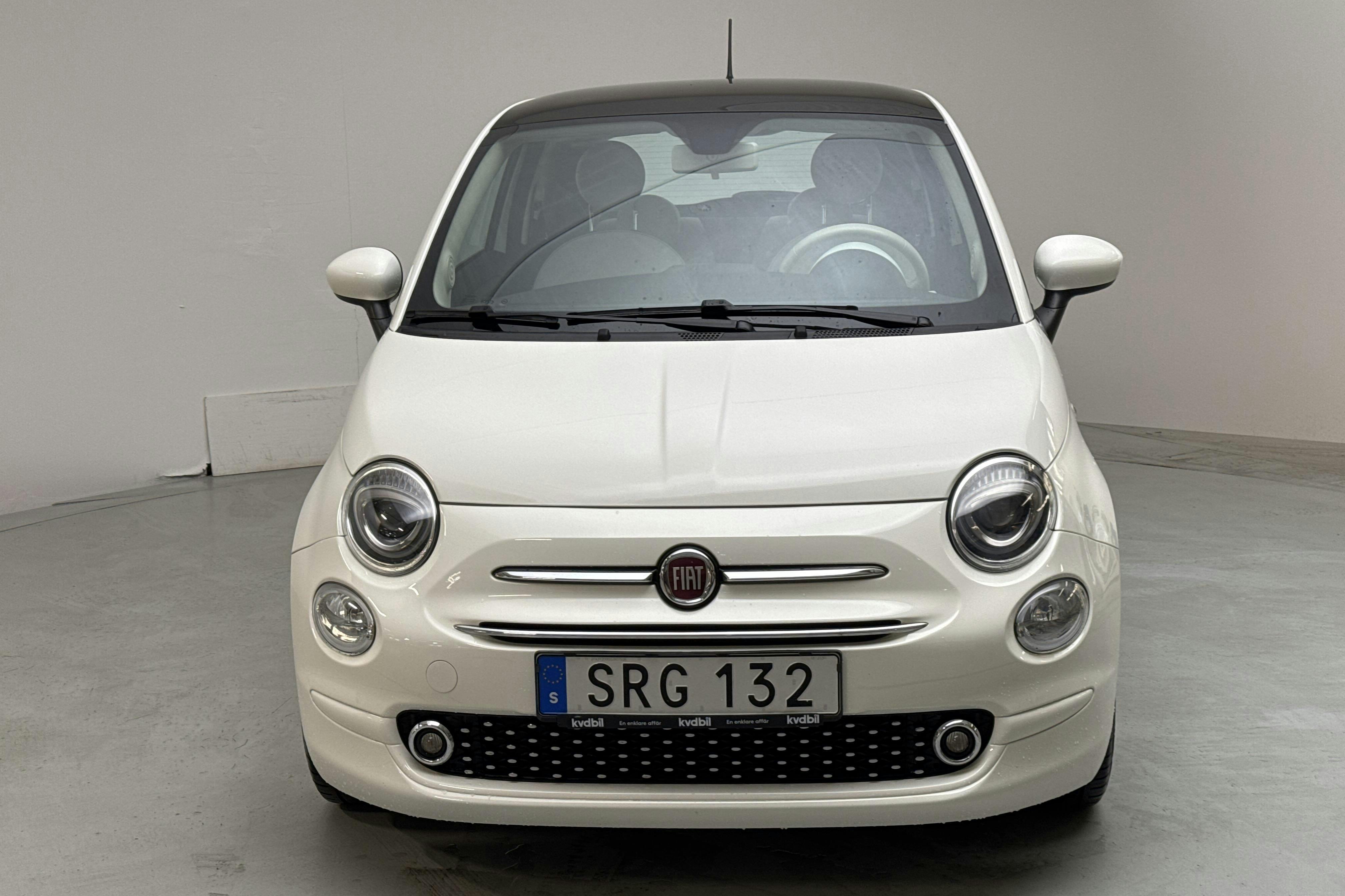 Fiat 500 1.2 (69hk) - 59 820 km - Manuaalinen - valkoinen - 2019