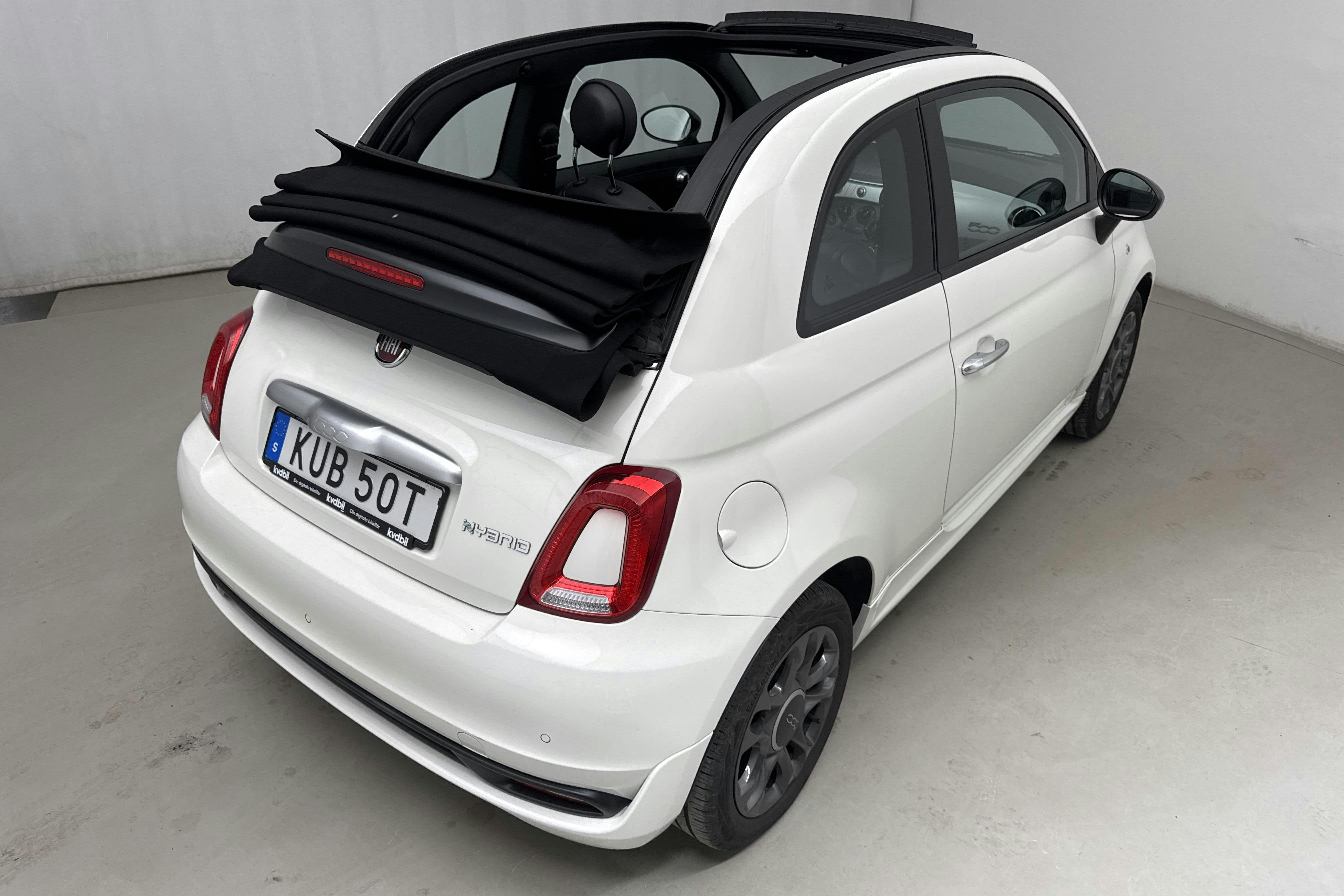 Fiat 500 Hybrid Cab (70hk) - 18 020 km - Käsitsi - valge - 2022