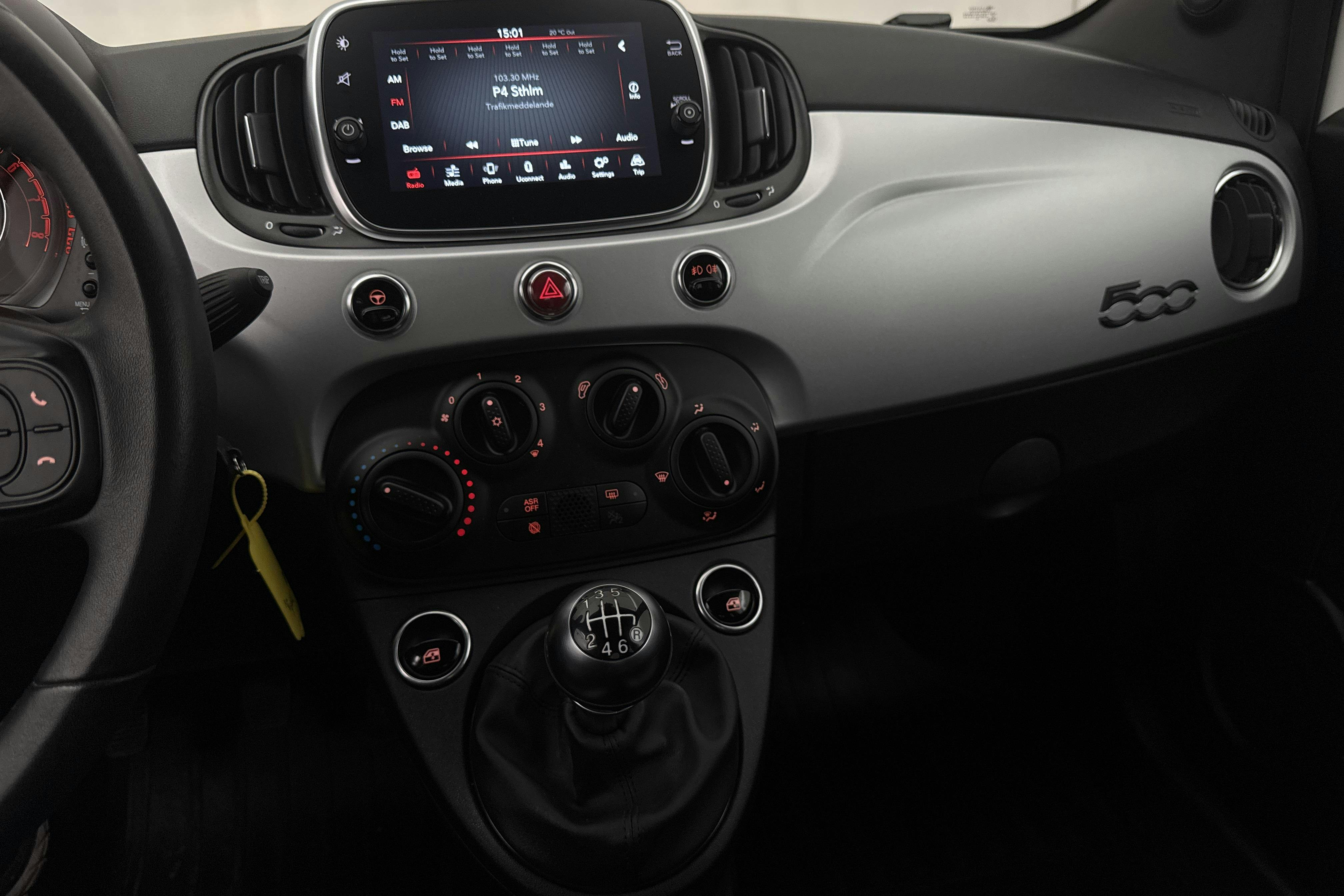 Fiat 500 Hybrid Cab (70hk) - 18 020 km - Käsitsi - valge - 2022