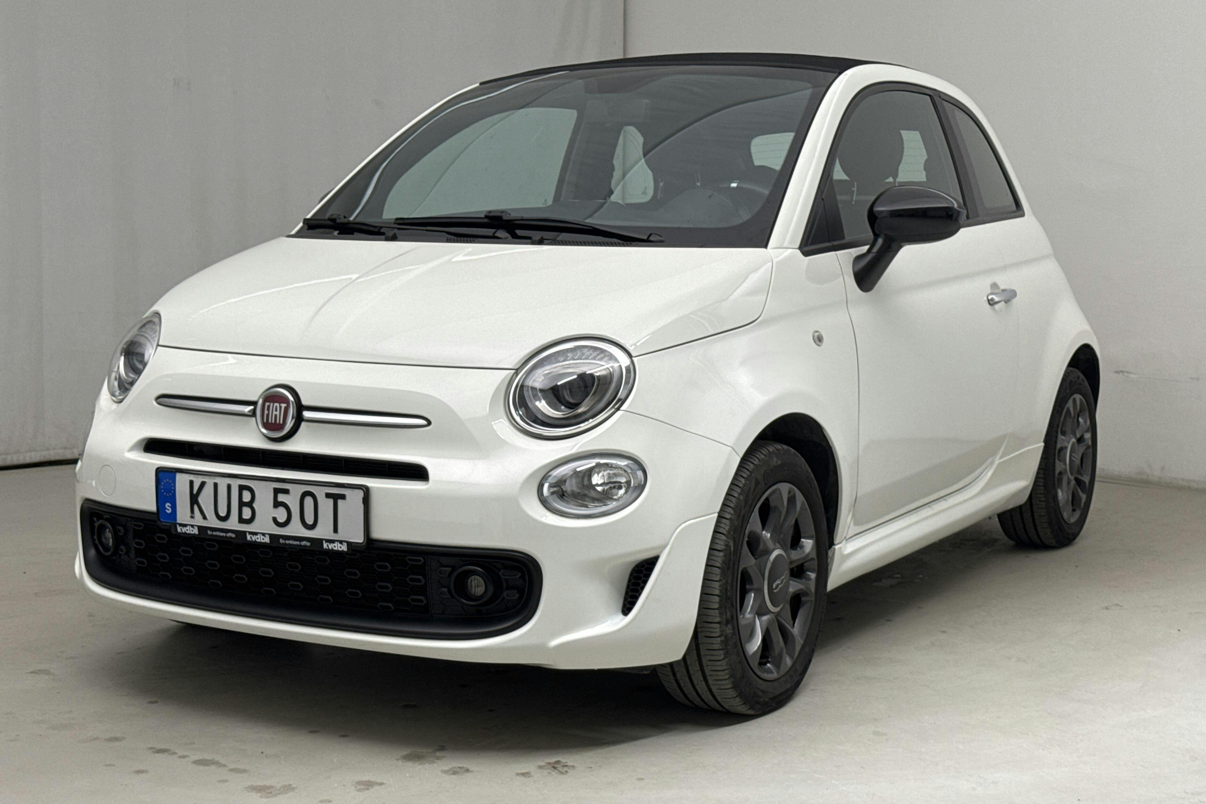 Fiat 500 Hybrid Cab (70hk) - 18 020 km - Käsitsi - valge - 2022