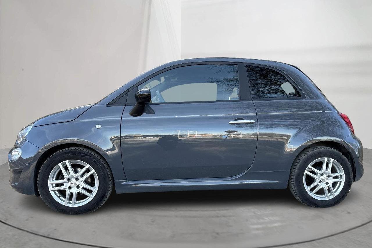 Fiat 500 Hybrid Cab (70hk) - 23 300 km - Manuaalinen - harmaa - 2022