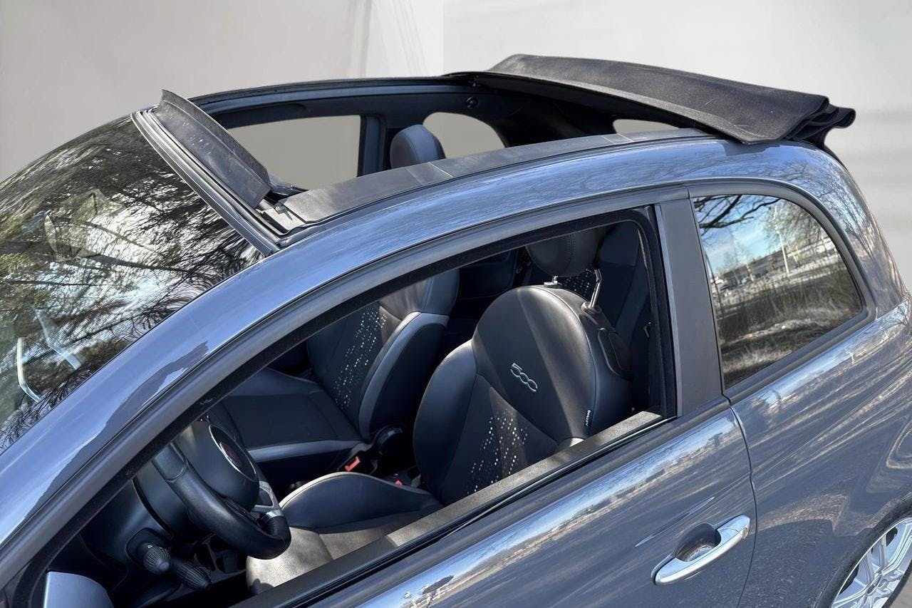 Fiat 500 Hybrid Cab (70hk) - 23 300 km - Manuaalinen - harmaa - 2022