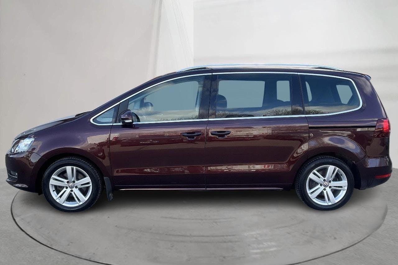 VW Sharan 2.0 TDI 4Motion (184hk) - 183 280 km - Automatyczna - Dark Red - 2018