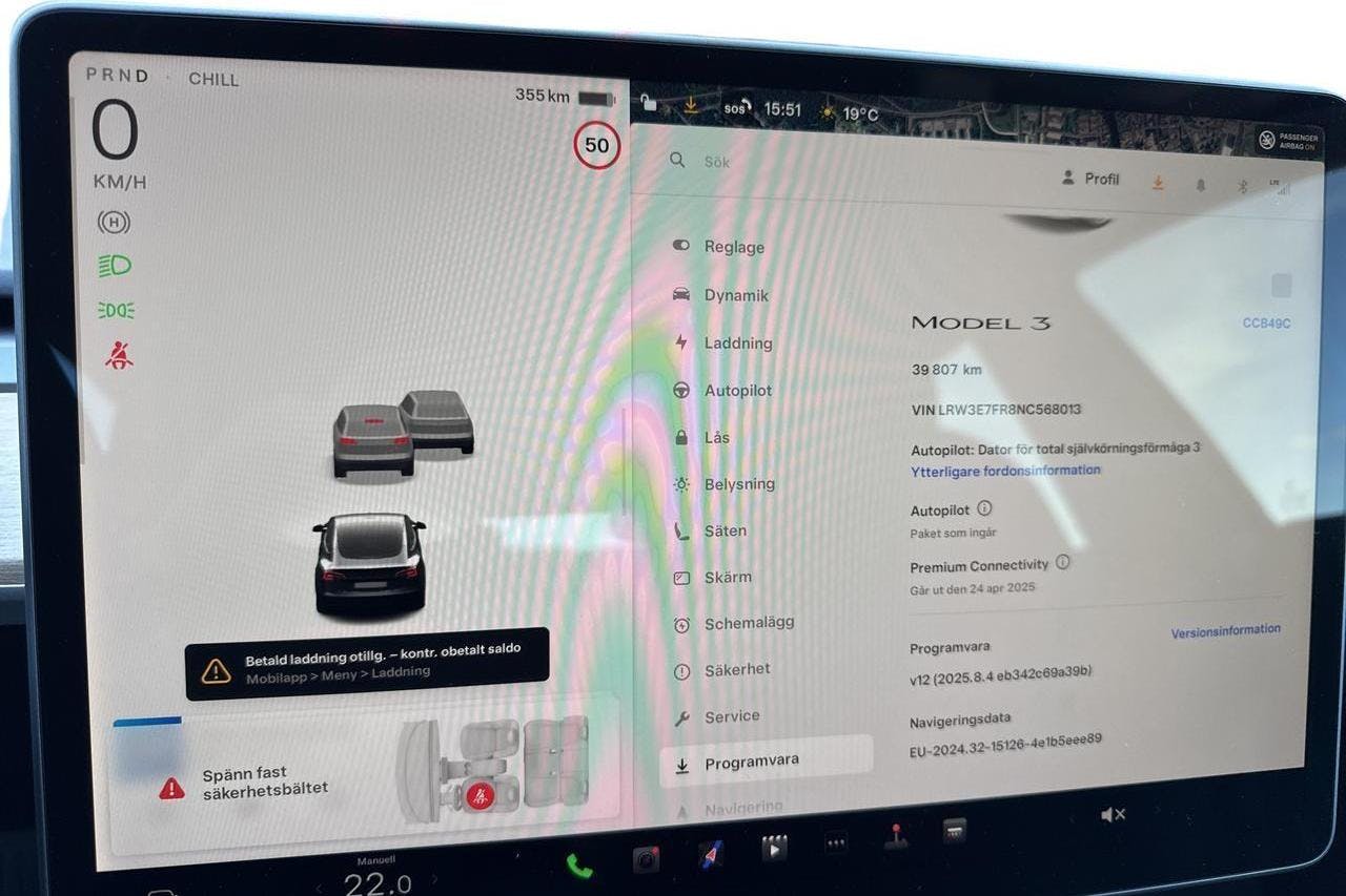 Tesla Model 3 Standard Range RWD - 39 810 km - Automatic - gray - 2022