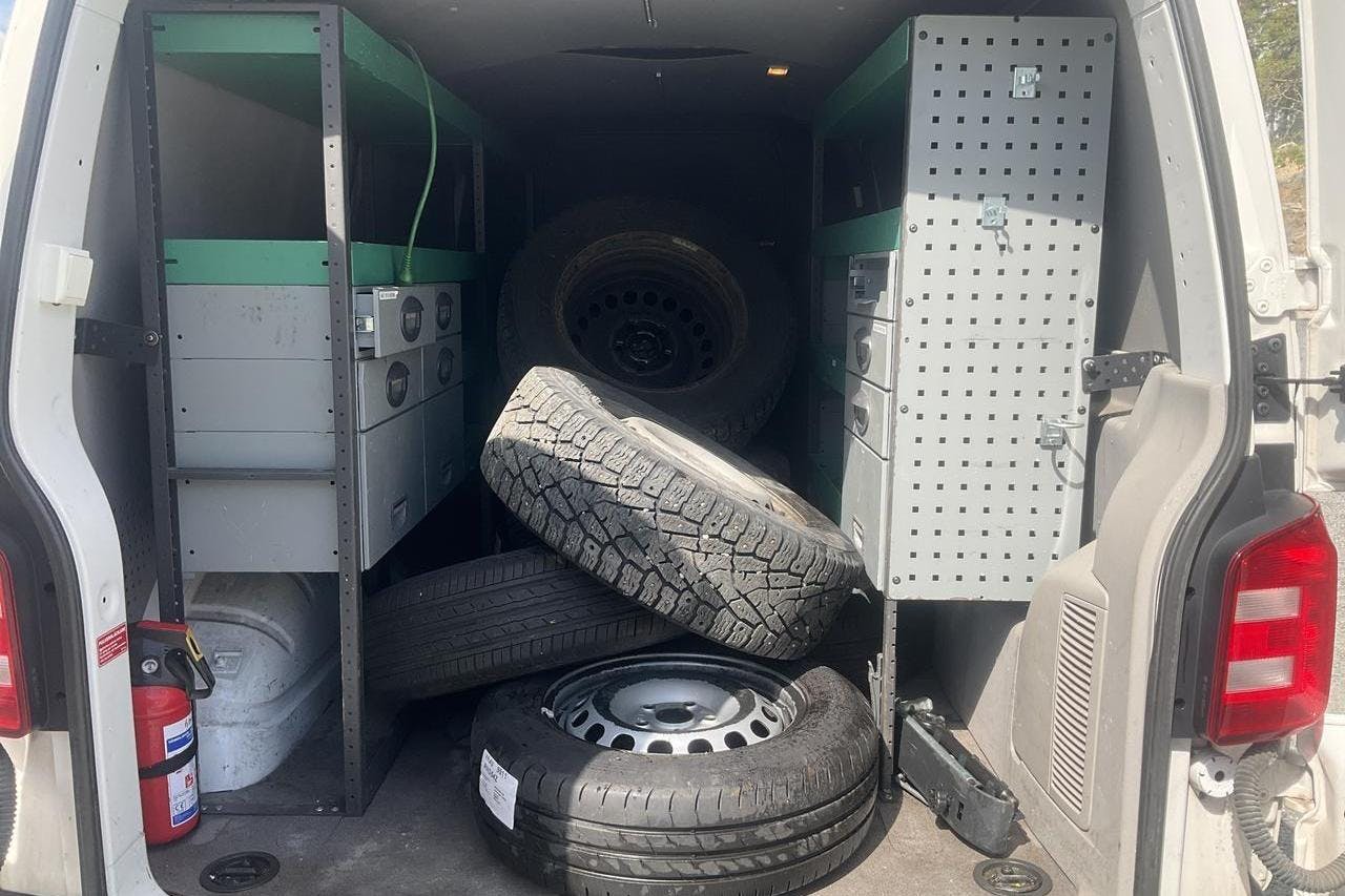 VW Transporter T6 2.0 TDI BMT Skåp 4MOTION (150hk) - 8 160 mil - Manuell - vit - 2018