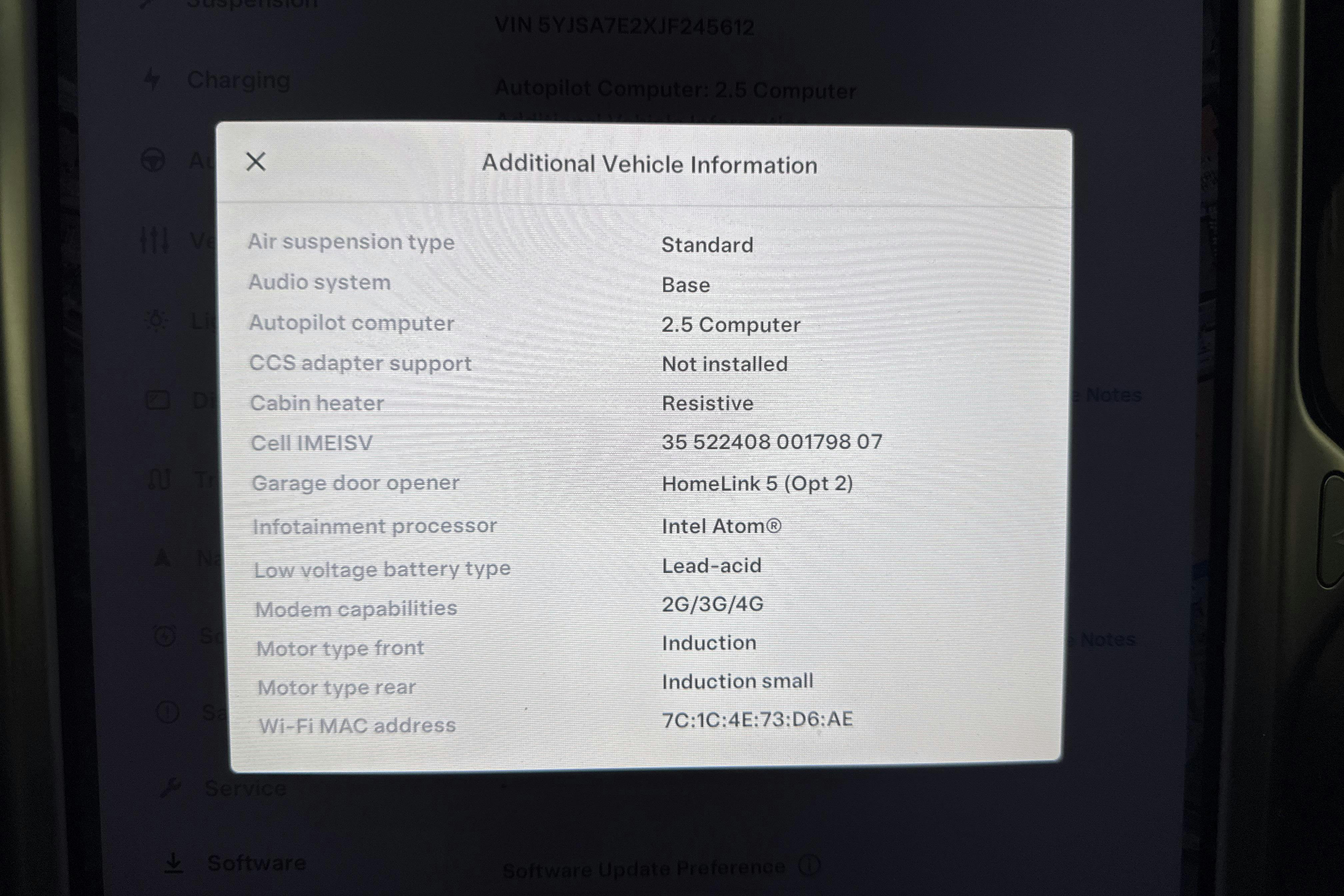 Tesla Model S 75D - 6 384 mil - Automat - grå - 2018