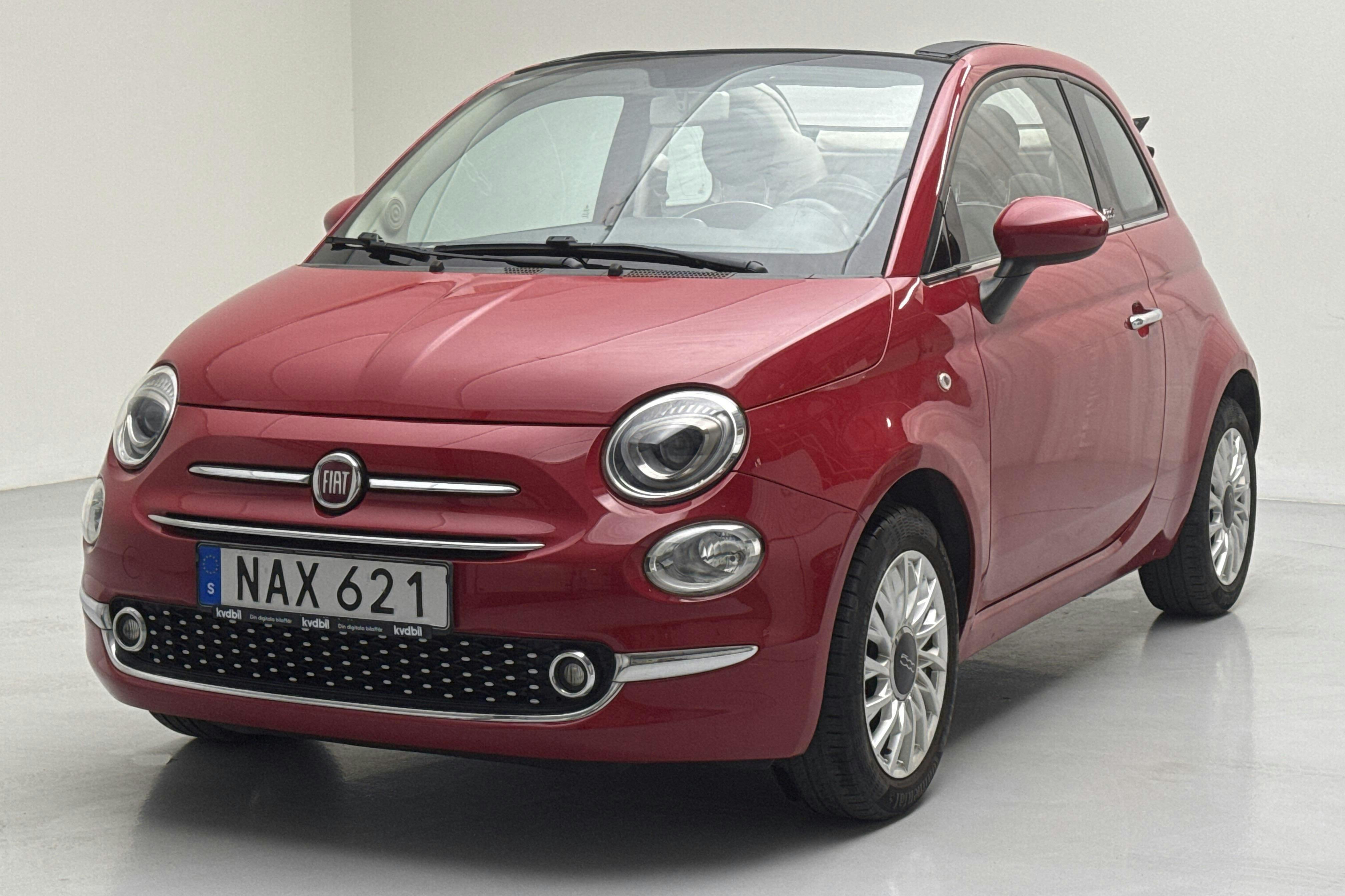 Fiat 500C 1.2 (69hk) - 52 160 km - Manual - red - 2016