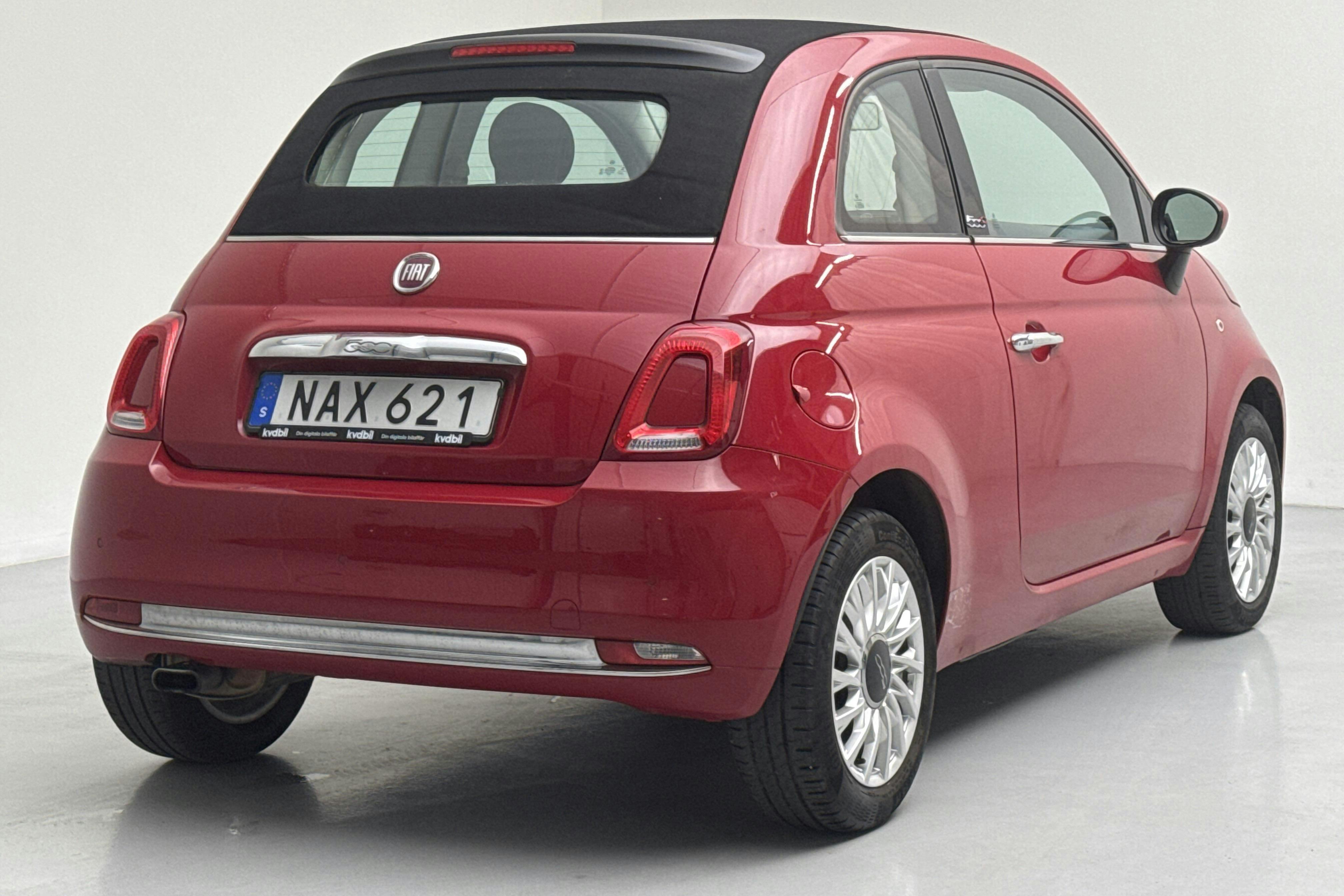 Fiat 500C 1.2 (69hk) - 52 160 km - Manual - red - 2016
