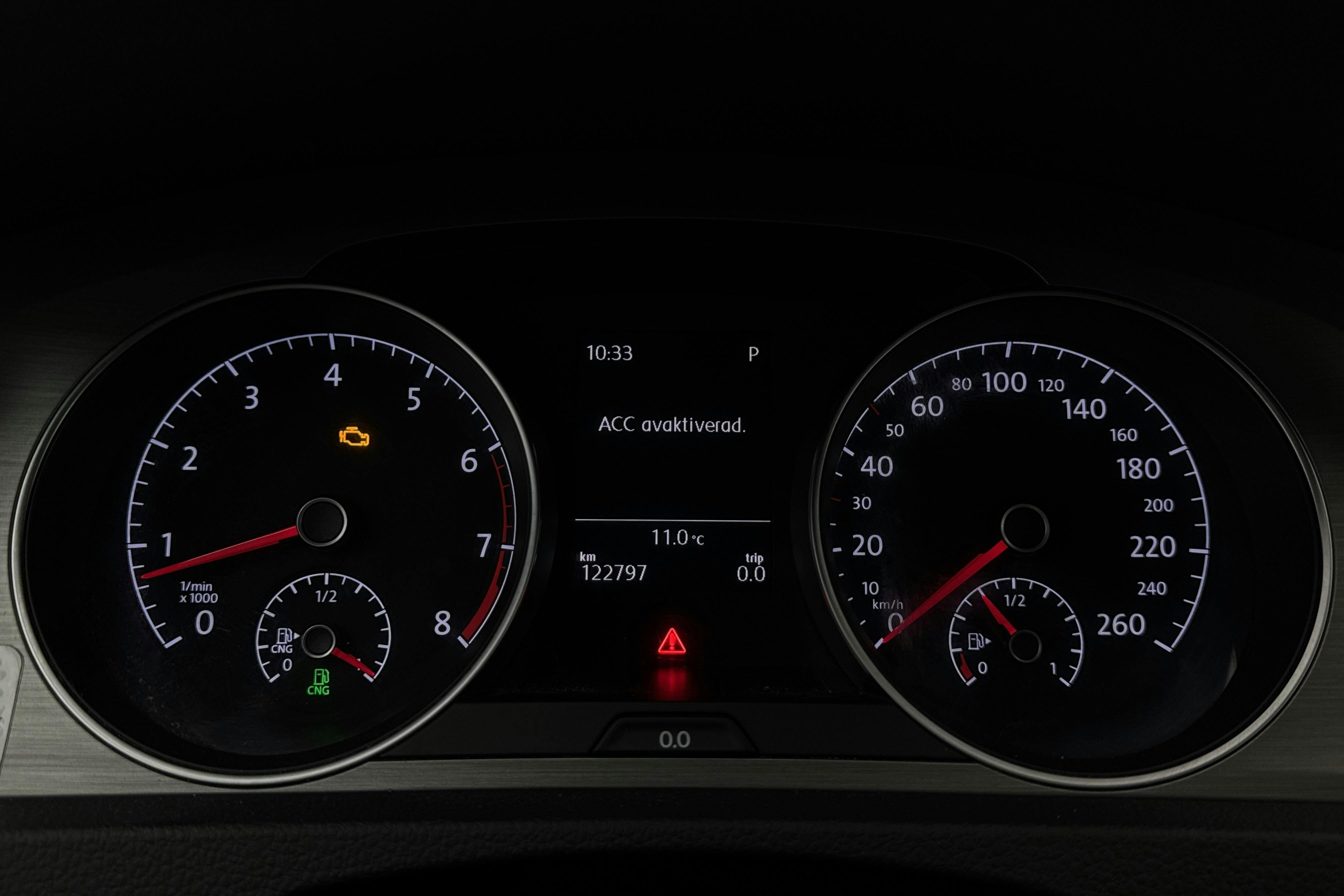 VW Golf VII 1.4 TGI BlueMotion Sportscombi (110hk) - 12 280 mil - Automat - vit - 2017