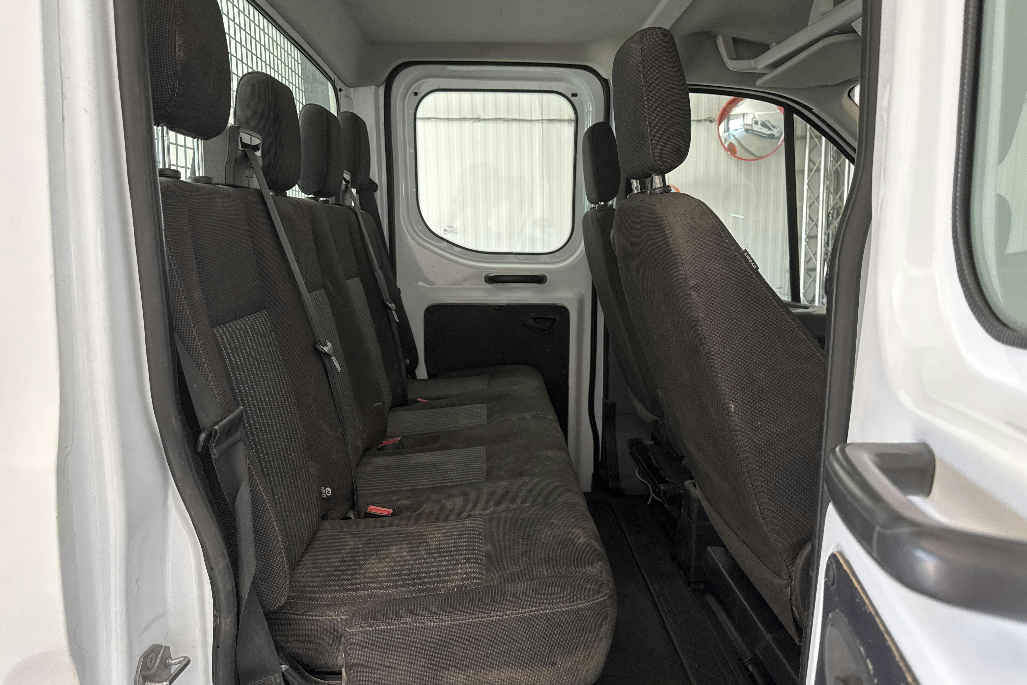 Ford Transit Custom 350 2.2 TDCi Pickup (125hk) - 204 000 km - Automatic - white - 2015