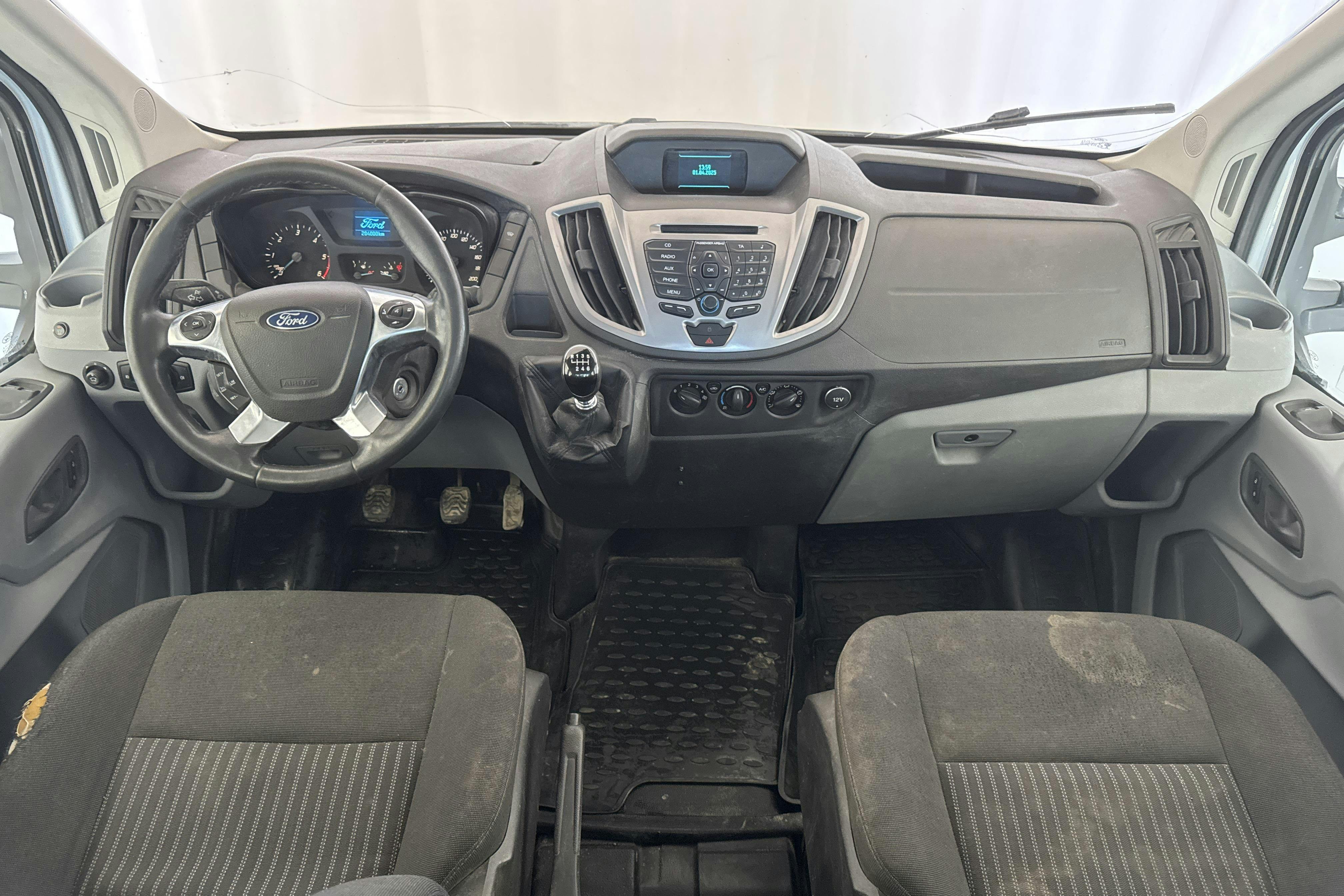 Ford Transit Custom 350 2.2 TDCi Pickup (125hk) - 204 000 km - Automatic - white - 2015