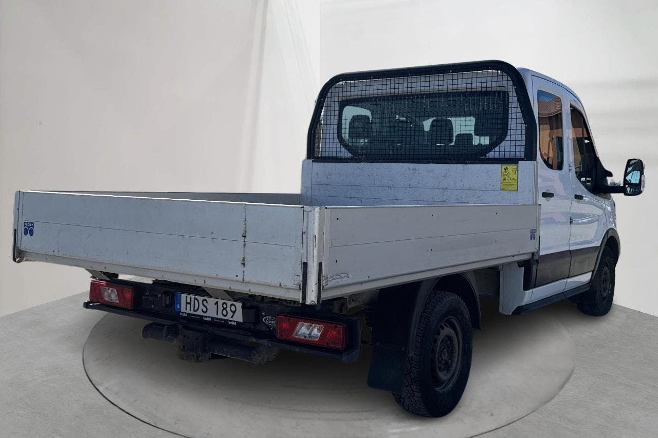 Ford Transit Custom 350 2.2 TDCi Pickup (125hk) - 204 000 km - Automatic - white - 2015