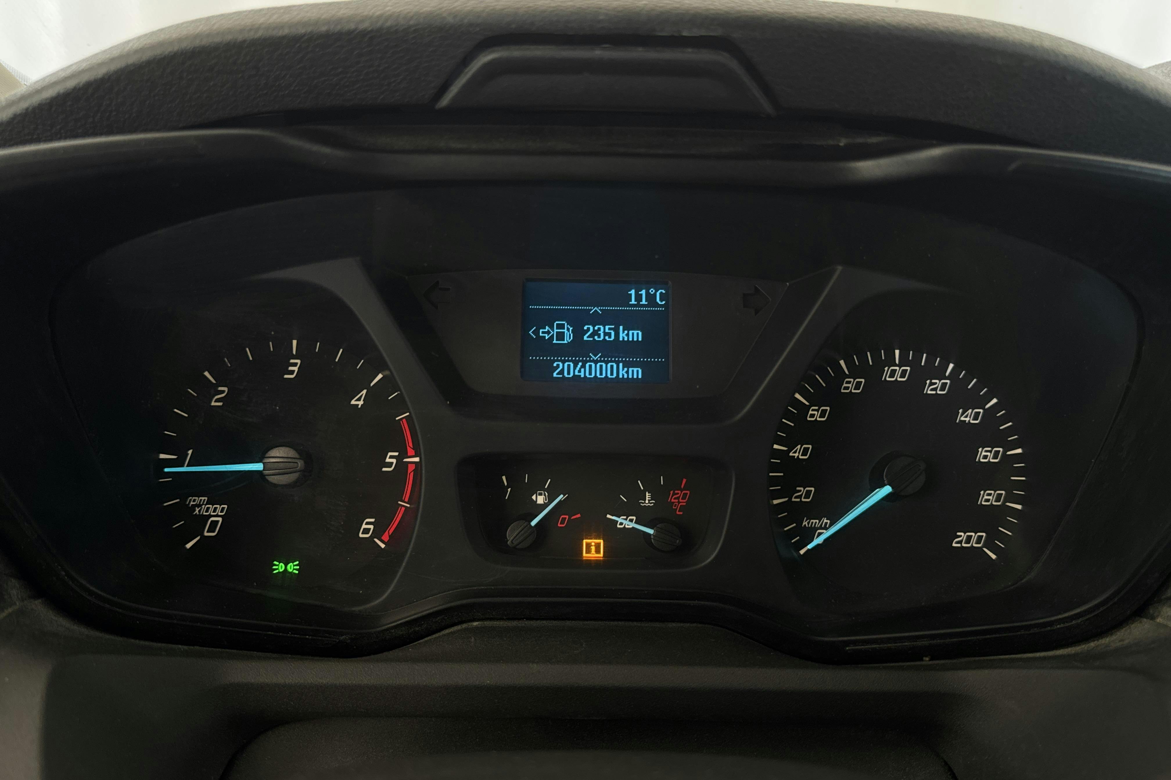 Ford Transit Custom 350 2.2 TDCi Pickup (125hk) - 204 000 km - Automatic - white - 2015