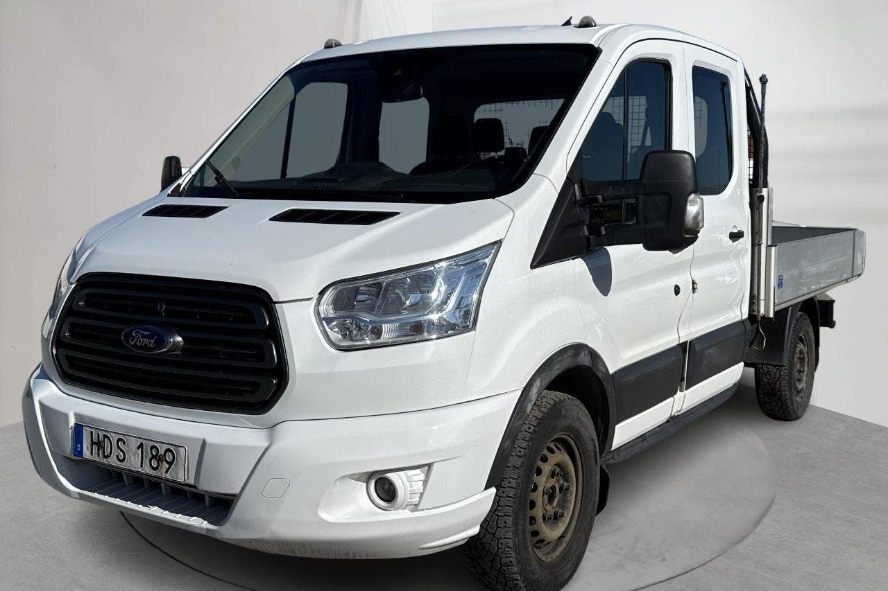Ford Transit Custom 350 2.2 TDCi Pickup (125hk) - 204 000 km - Automatic - white - 2015