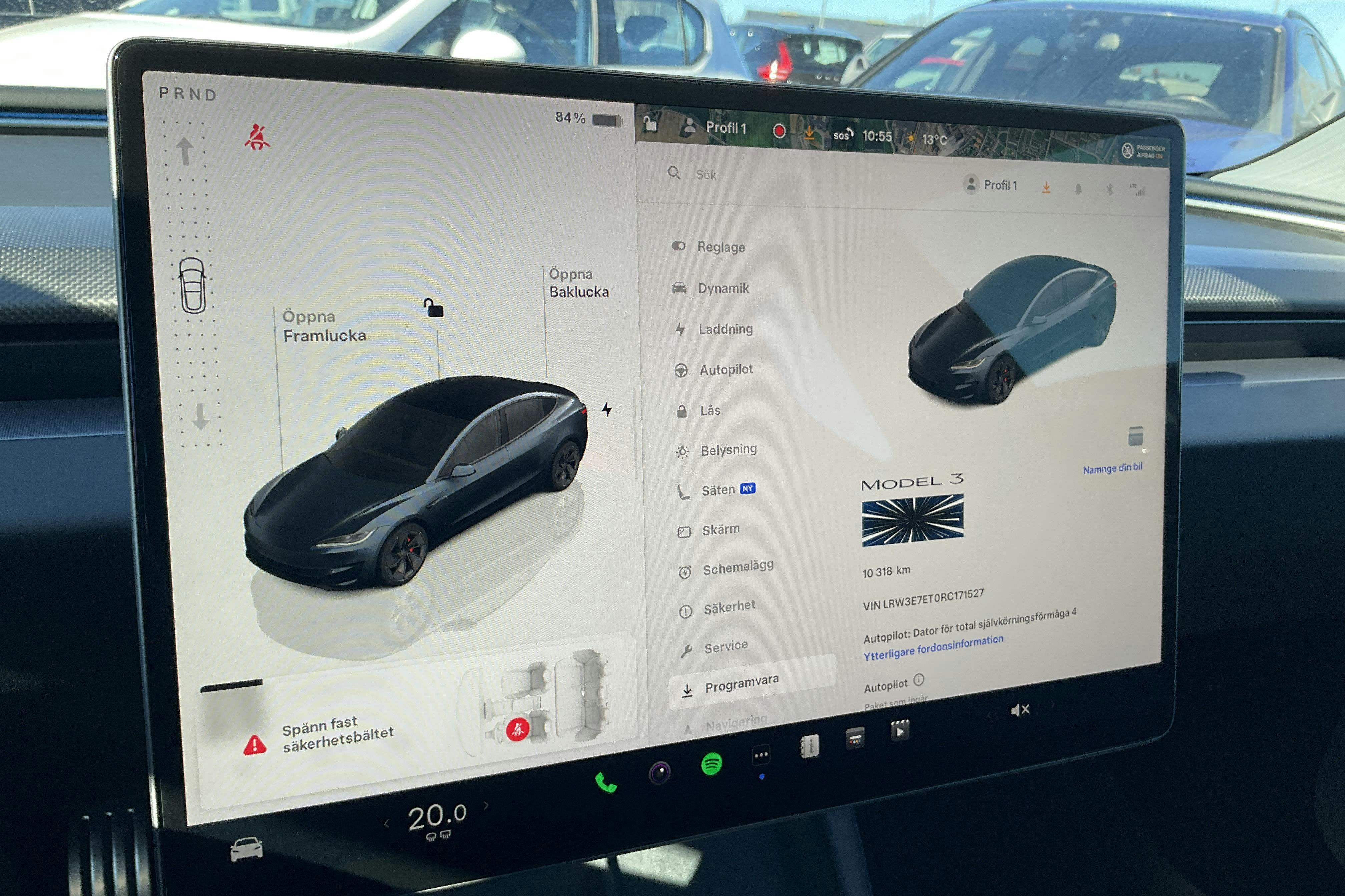 Tesla Model 3 Performance AWD - 10 320 km - Automaattinen - harmaa - 2024