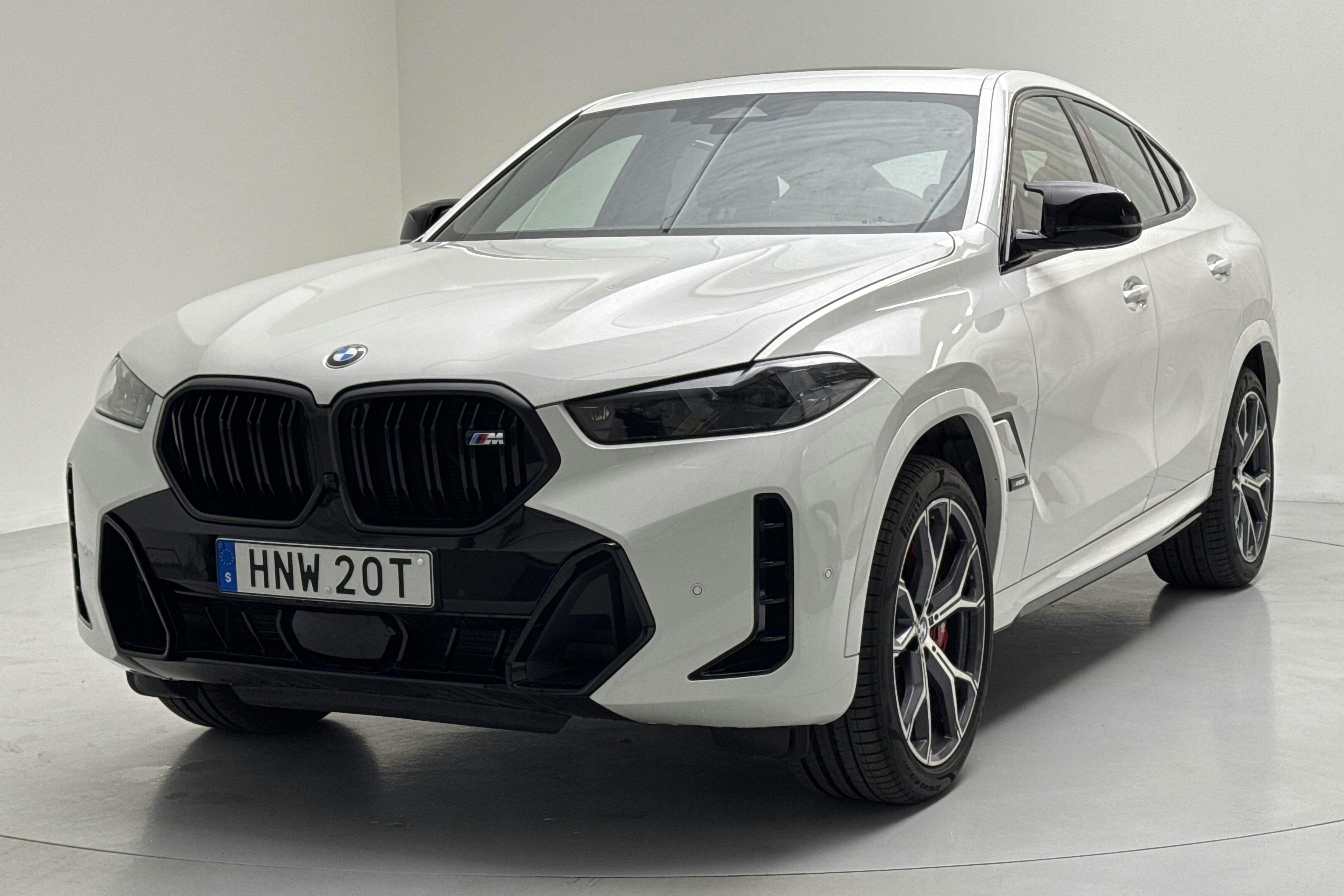 BMW X6 M60i xDrive (530hk) - 5 920 km - Automatic - white - 2024