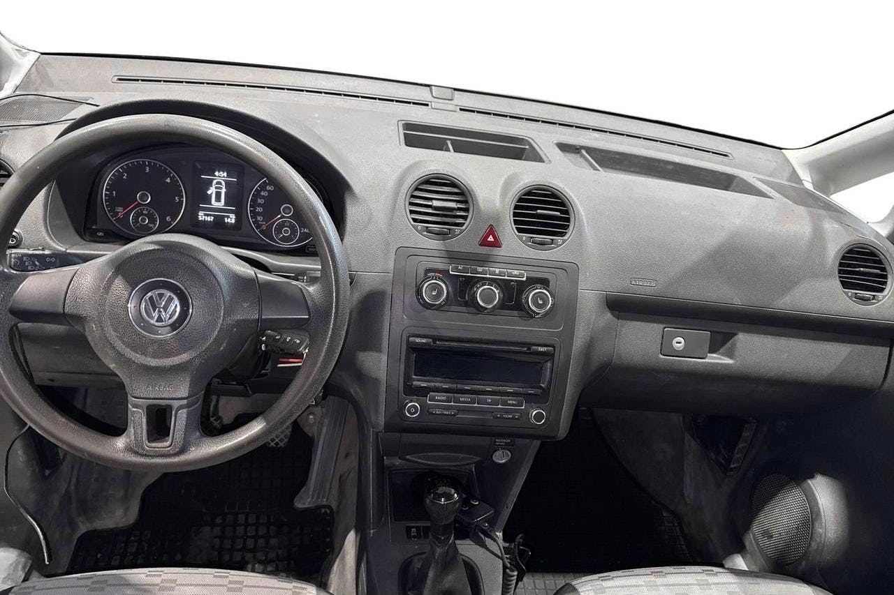 VW Caddy 1.6 TDI Skåp (102hk) - 57 160 km - Manuaalinen - valkoinen - 2012