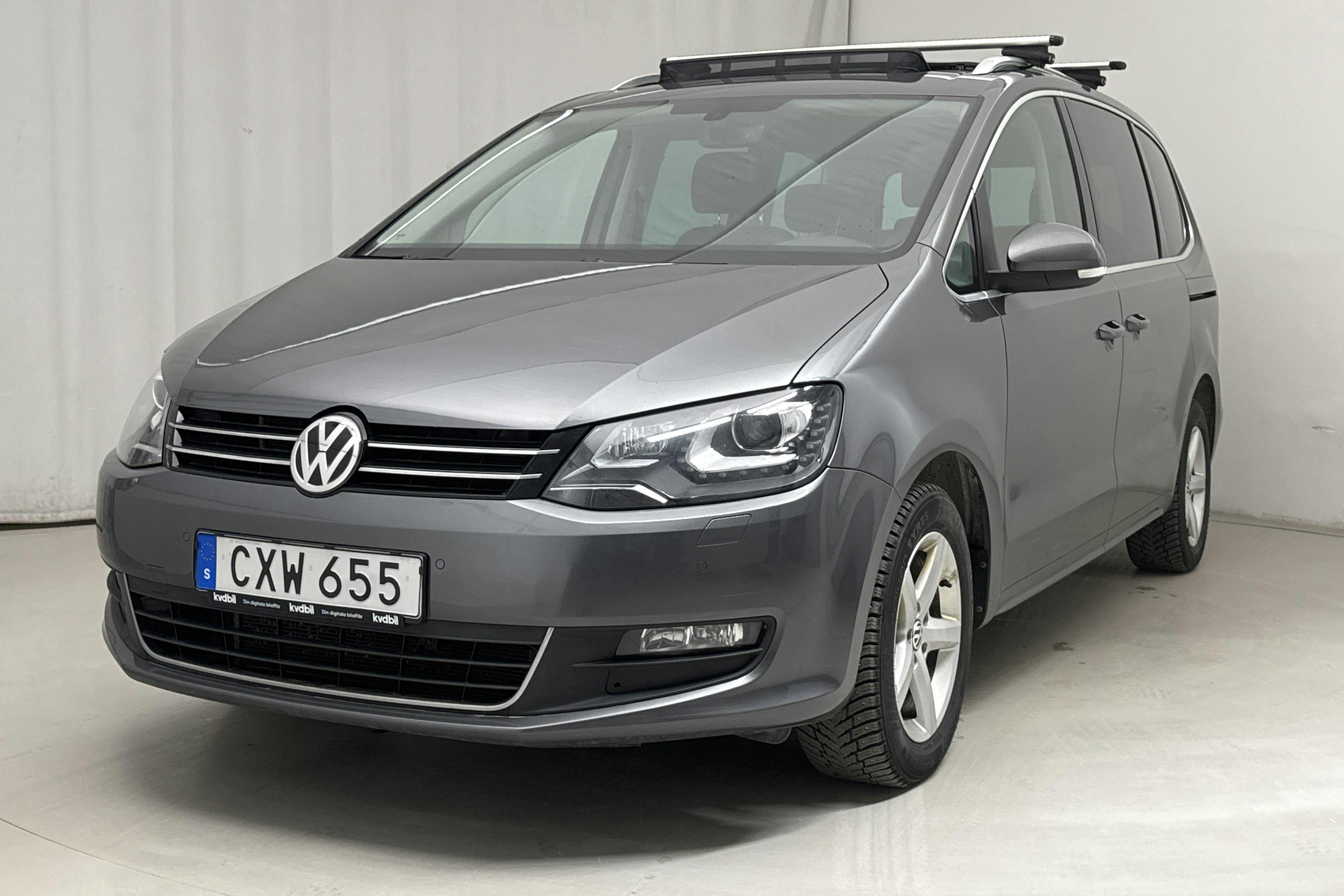 VW Sharan 2.0 TDI 4Motion (150hk) - 136 990 km - Manualna - Dark Grey - 2017