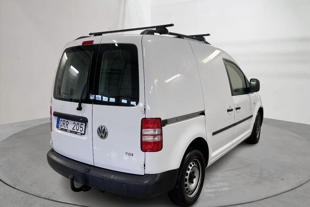 VW Caddy 1.6 TDI Skåp (102hk) - 18 435 mil - Automat - vit - 2014
