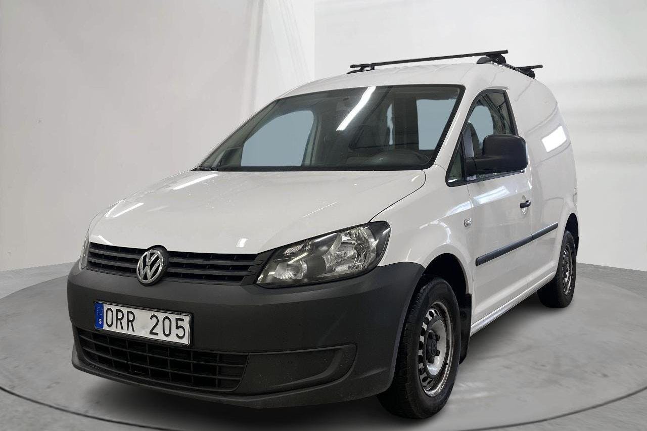 VW Caddy 1.6 TDI Skåp (102hk) - 18 435 mil - Automat - vit - 2014