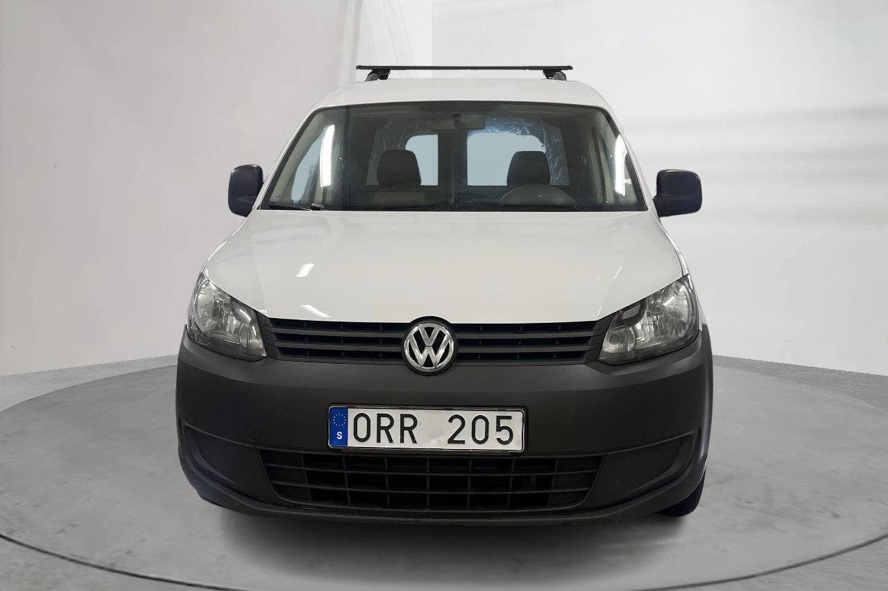 VW Caddy 1.6 TDI Skåp (102hk) - 18 435 mil - Automat - vit - 2014