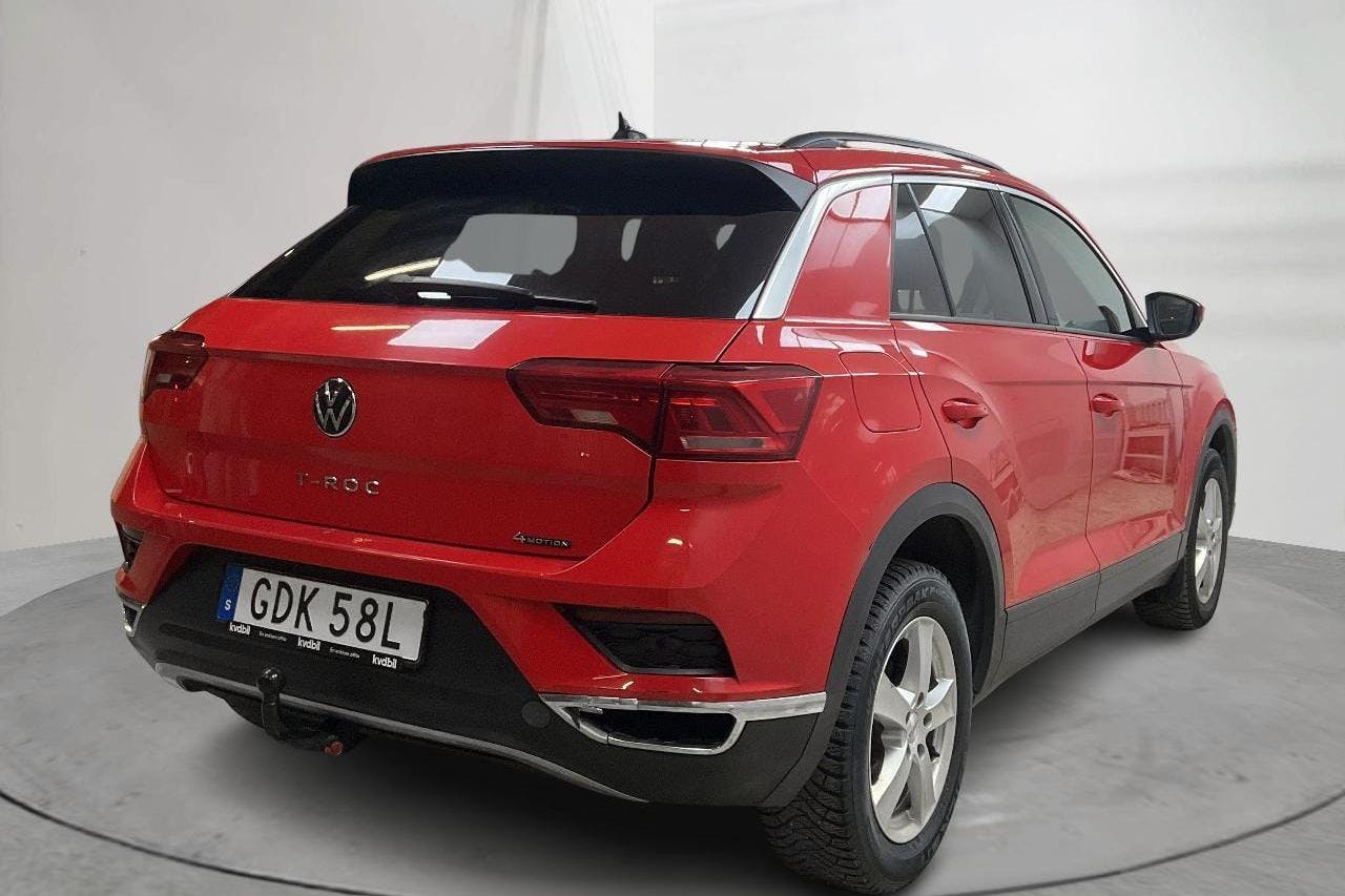 VW T-Roc 2.0 TDI 4MOTION (150hk) - 22 887 mil - Automat - röd - 2021