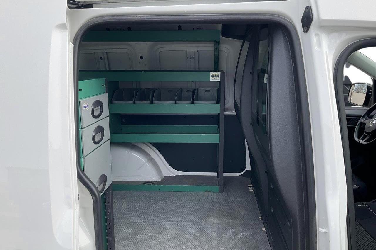 VW Caddy 1.4 TGI Skåp (110hk) - 78 440 km - Manuaalinen - valkoinen - 2016