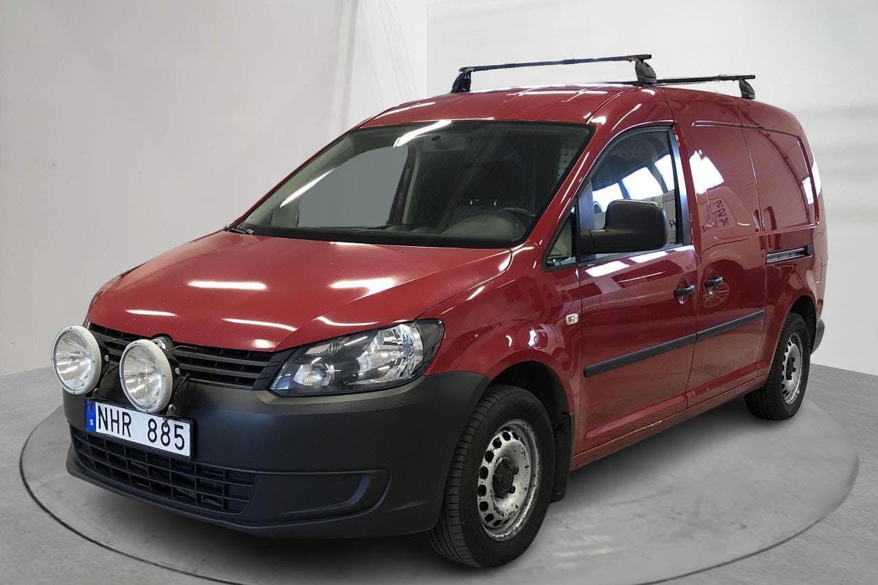 VW Caddy 1.6 TDI Maxi Skåp (102hk) - 220 590 km - Automatyczna - czerwony - 2014