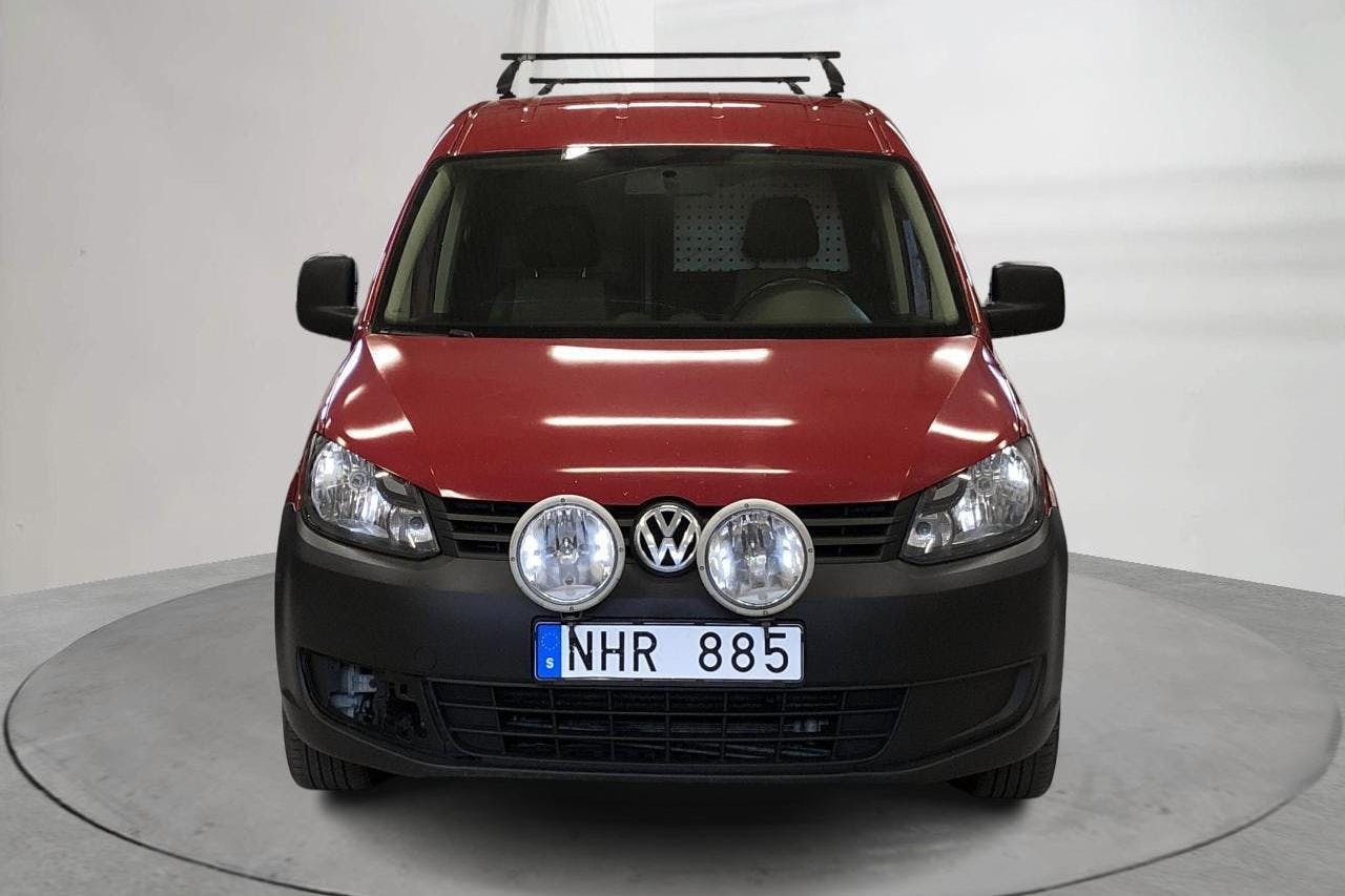 VW Caddy 1.6 TDI Maxi Skåp (102hk) - 220 590 km - Automatyczna - czerwony - 2014
