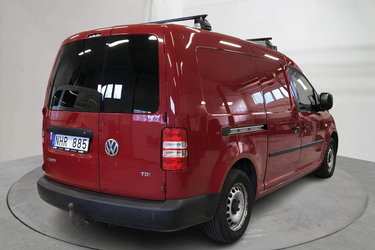 VW Caddy 1.6 TDI Maxi Skåp (102hk) - 220 590 km - Automatyczna - czerwony - 2014
