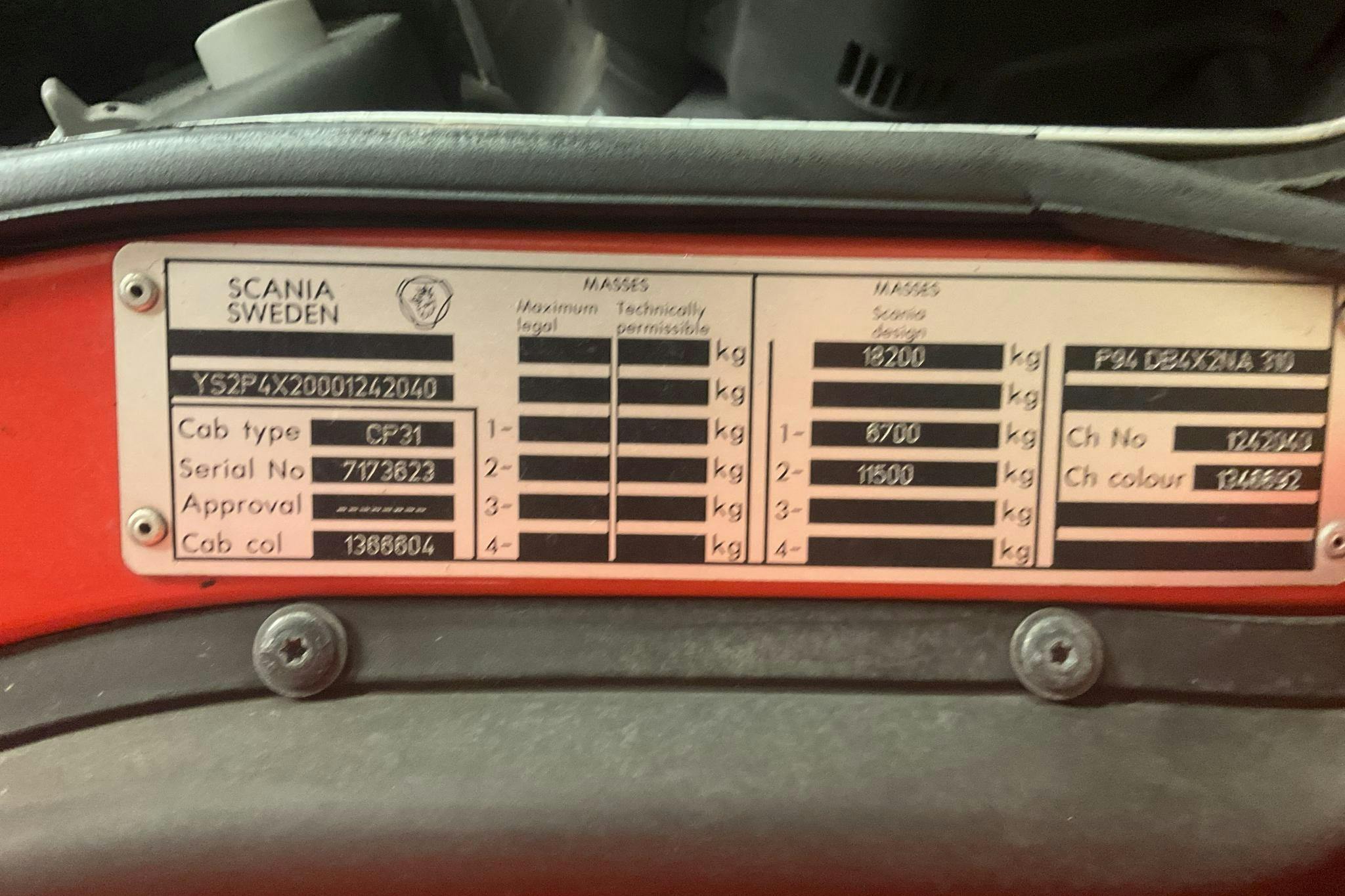 SCANIA P94DB NA310 - 141 398 km - Automat - röd - 1998