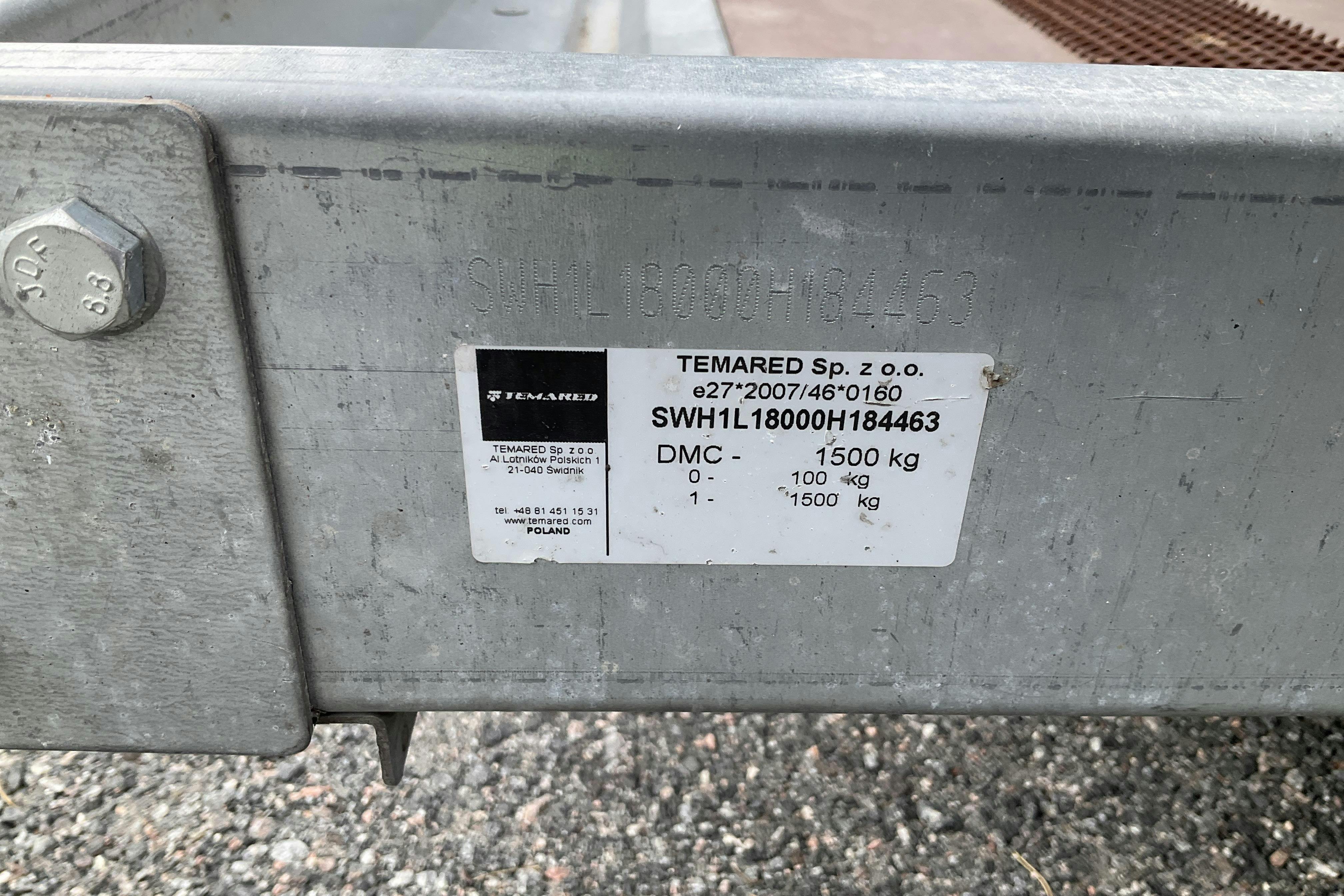 TEMARED Släpvagn - 0 km - silver - 2019