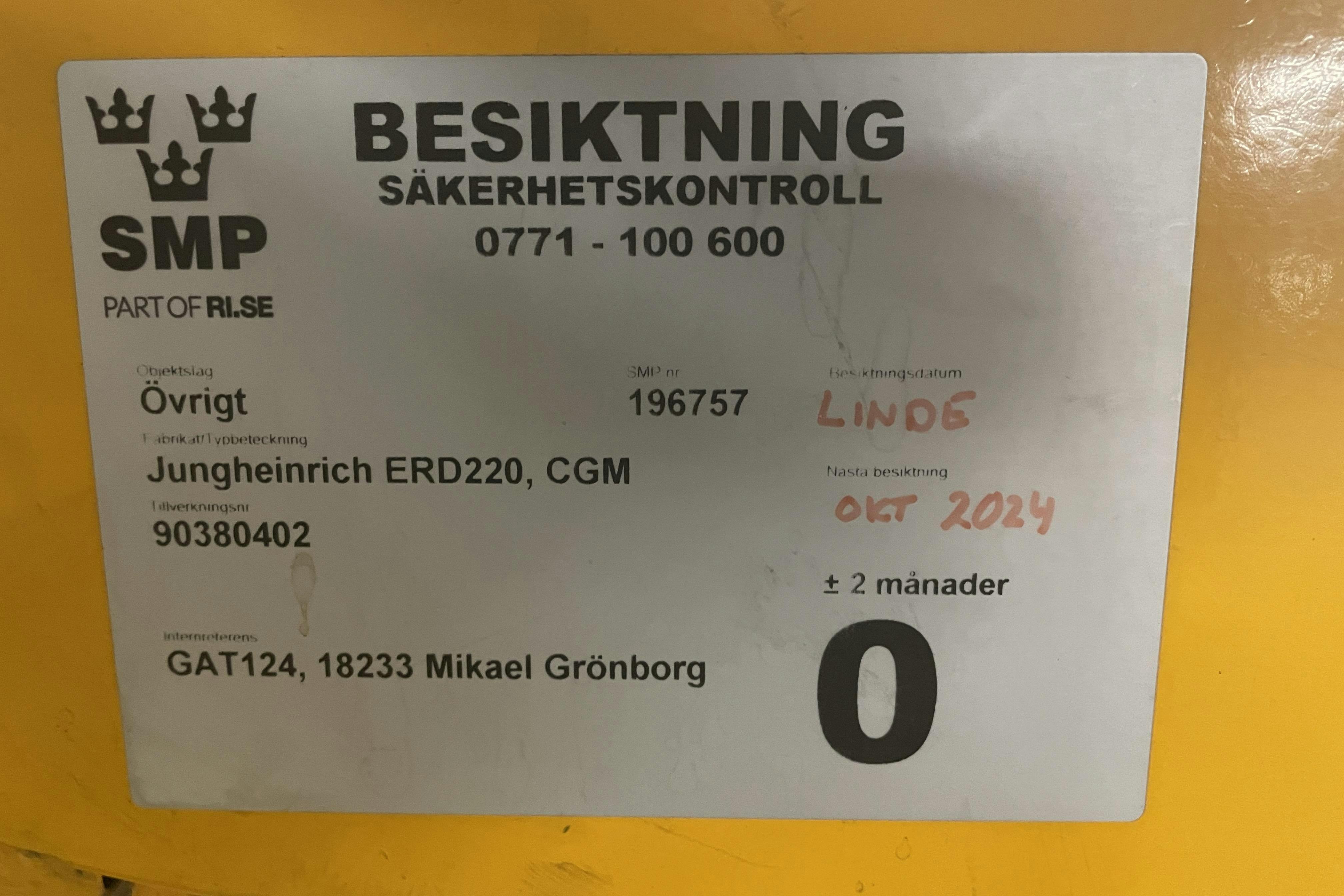 Jungheinrich ERD 220 Ledstaplare - 0 km