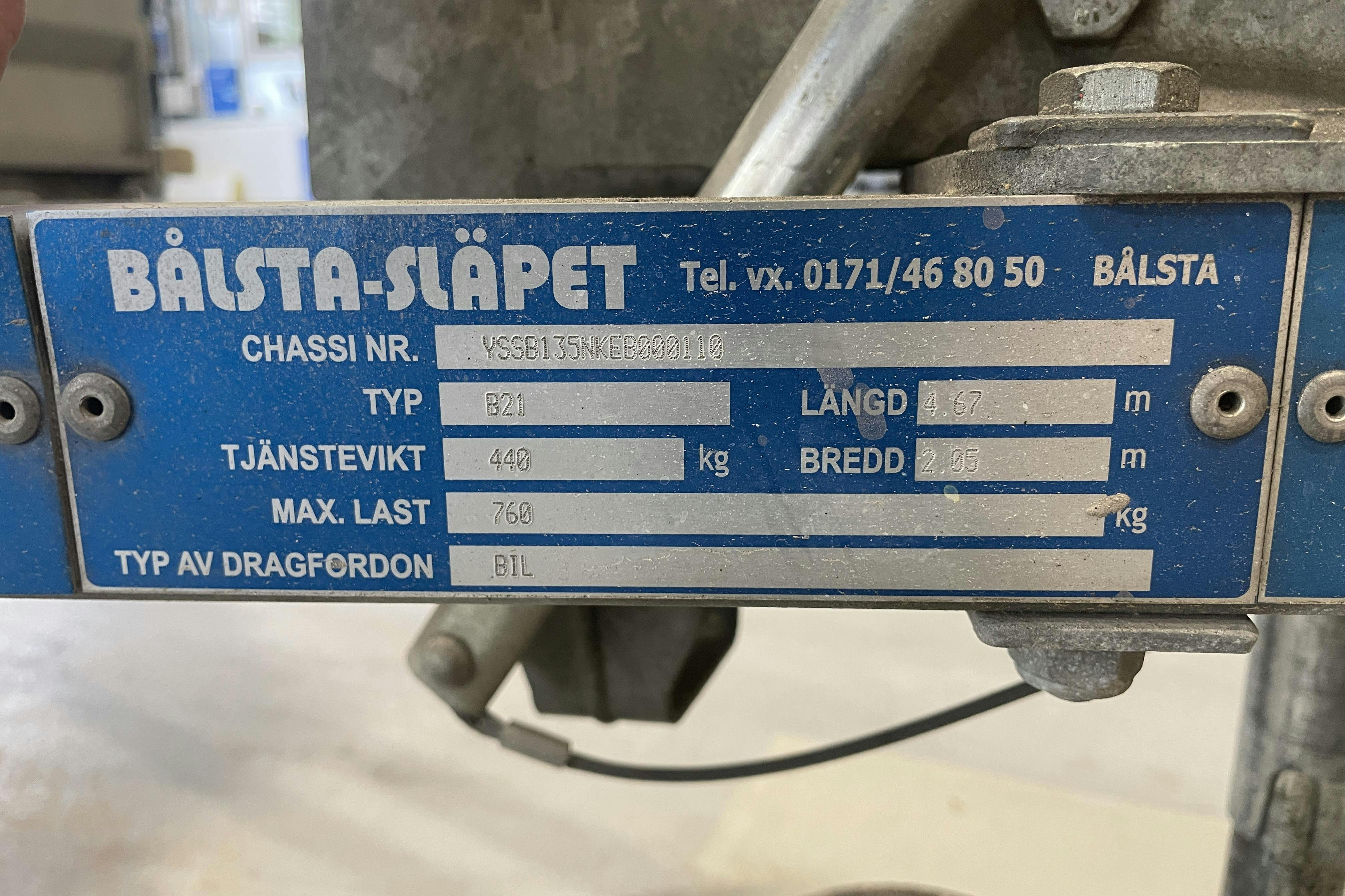 BÅLSTA SLÄPET B21 - 0 km - harmaa - 2014
