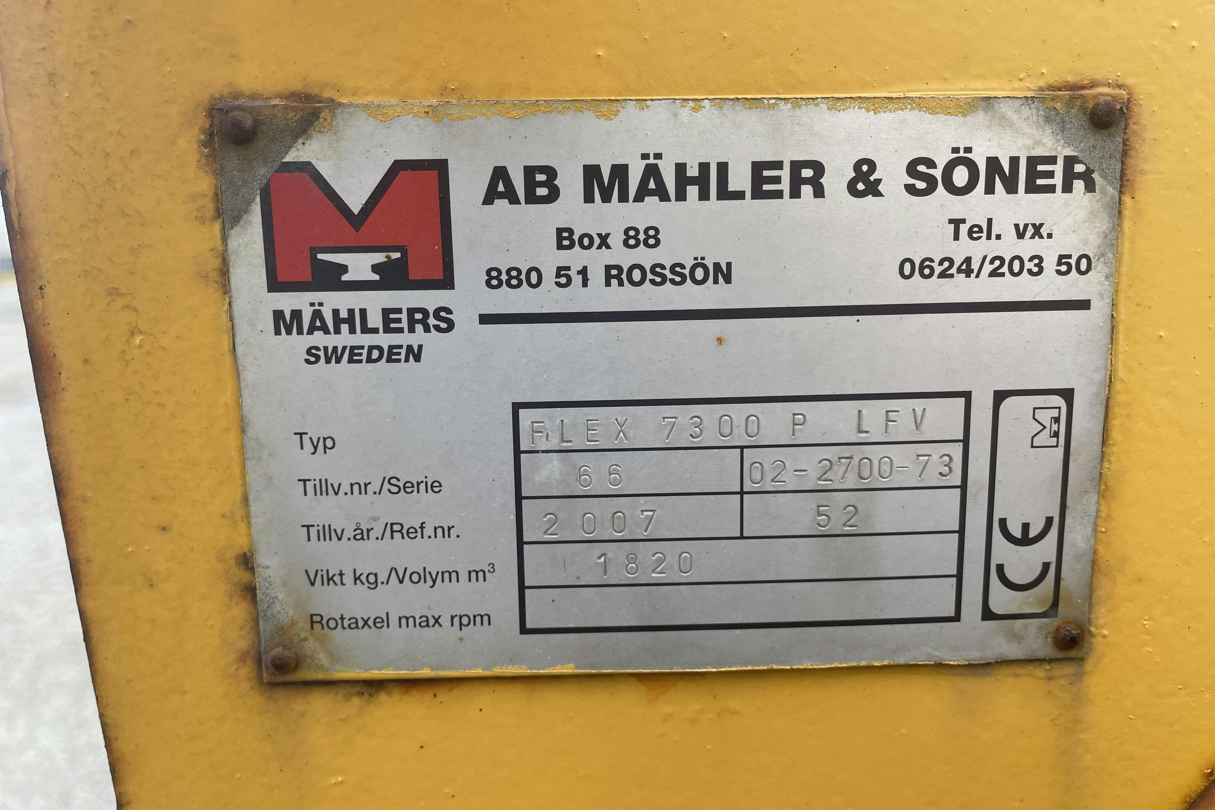 Mählers Diagonalplog - 0 km - 2007