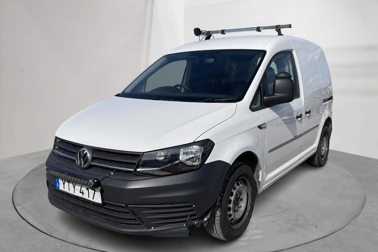 VW Caddy 2.0 TDI Skåp (102hk) - 300 540 km - Automaattinen - valkoinen - 2018