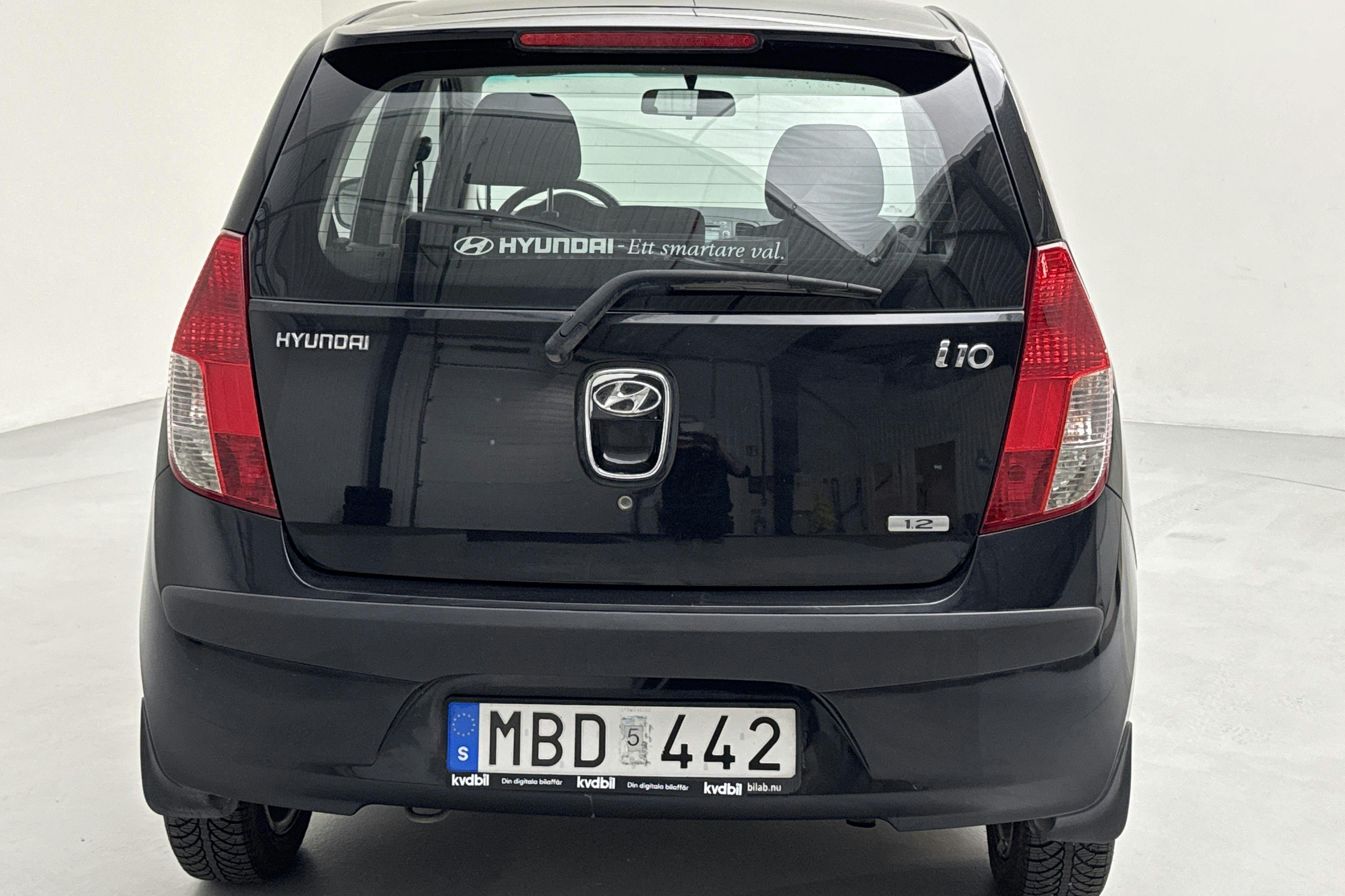 Hyundai i10 1.2 (78hk) - 161 370 km - Käsitsi - must - 2009