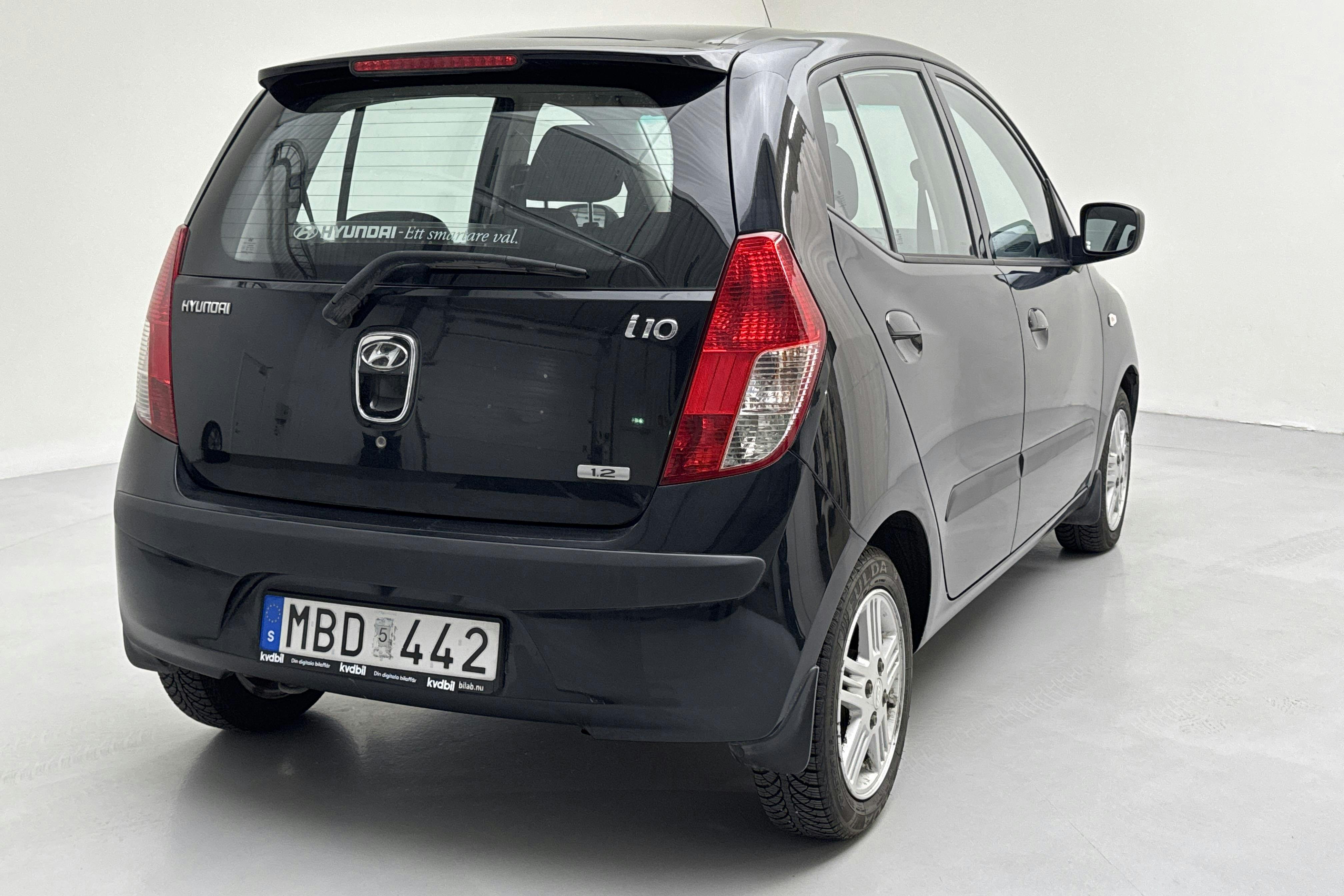 Hyundai i10 1.2 (78hk) - 161 370 km - Käsitsi - must - 2009
