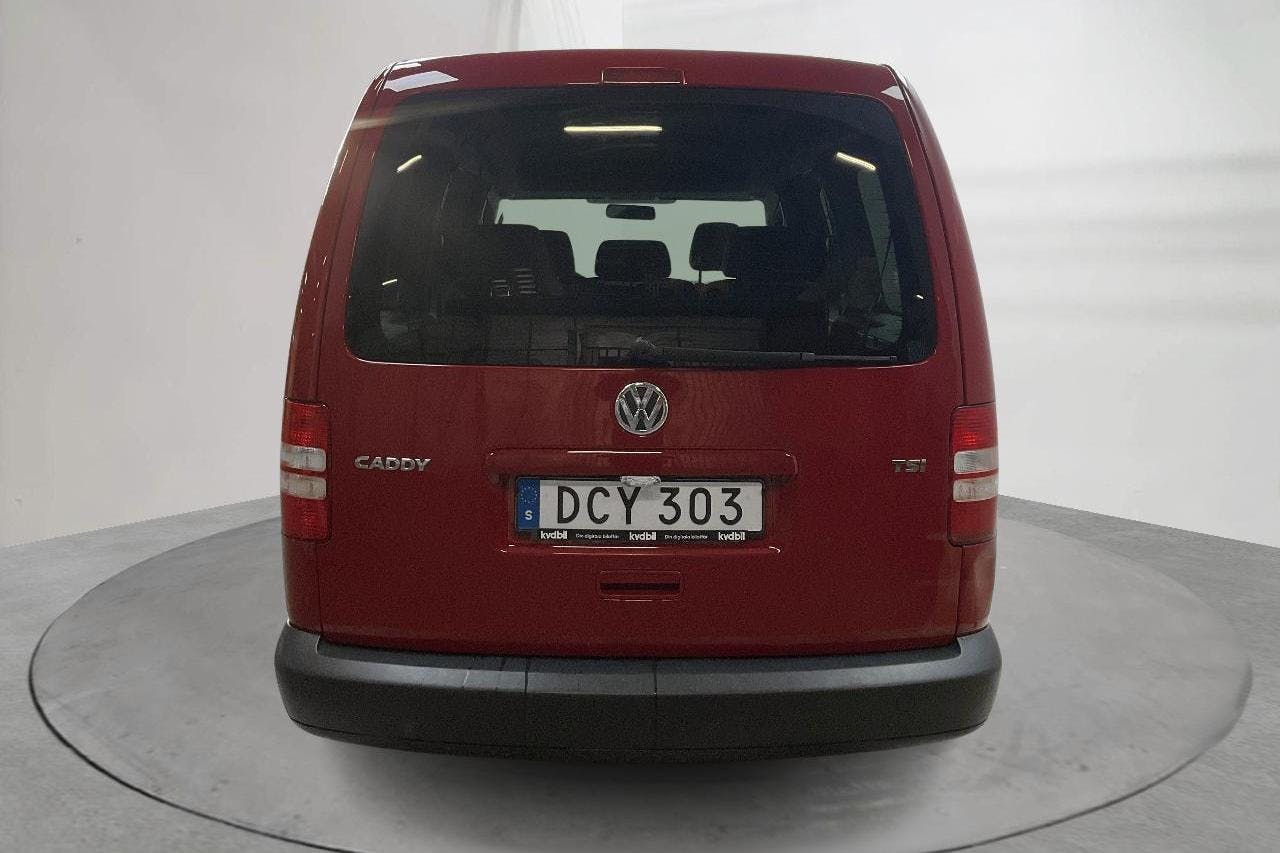 VW Caddy Life 1.2 TSI (105hk) - 116 320 km - Käsitsi - punane - 2014