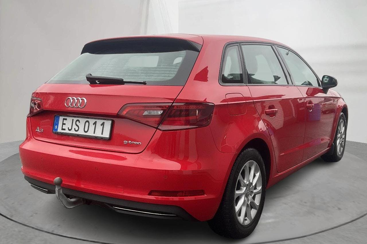 Audi A3 1.4 TFSI g-tron Sportback (110hk) - 223 890 km - Käsitsi - punane - 2016