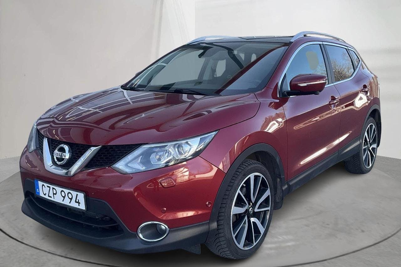 Nissan Qashqai 1.6 dCi (130hk) - 12 566 mil - Automat - röd - 2014