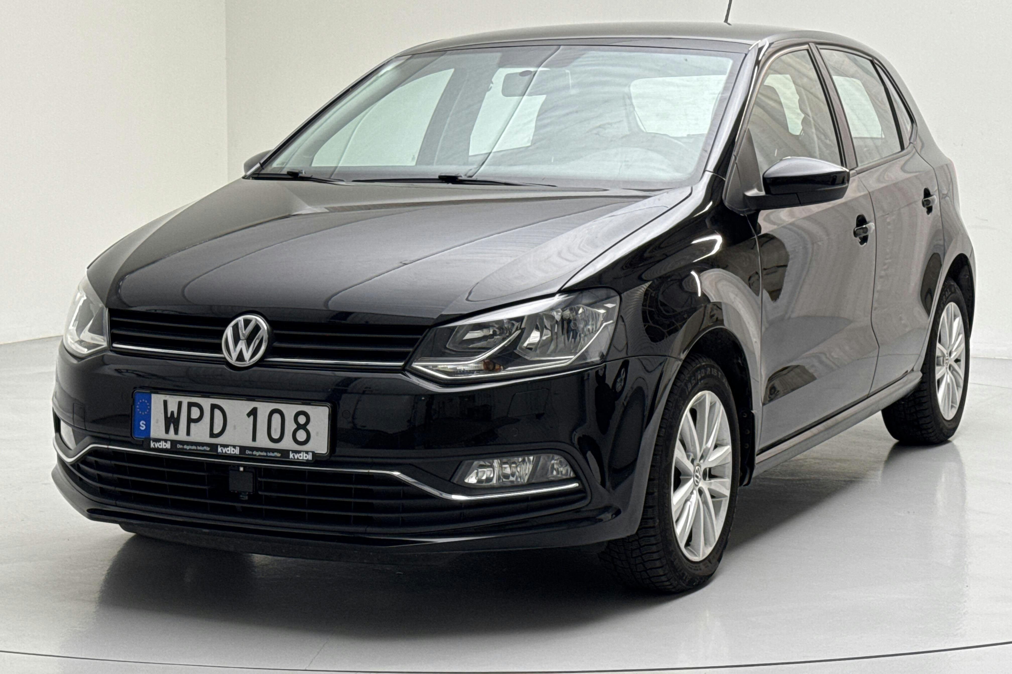 VW Polo 1.2 TSI 5dr (90hk) - 75 950 km - Manual - black - 2016