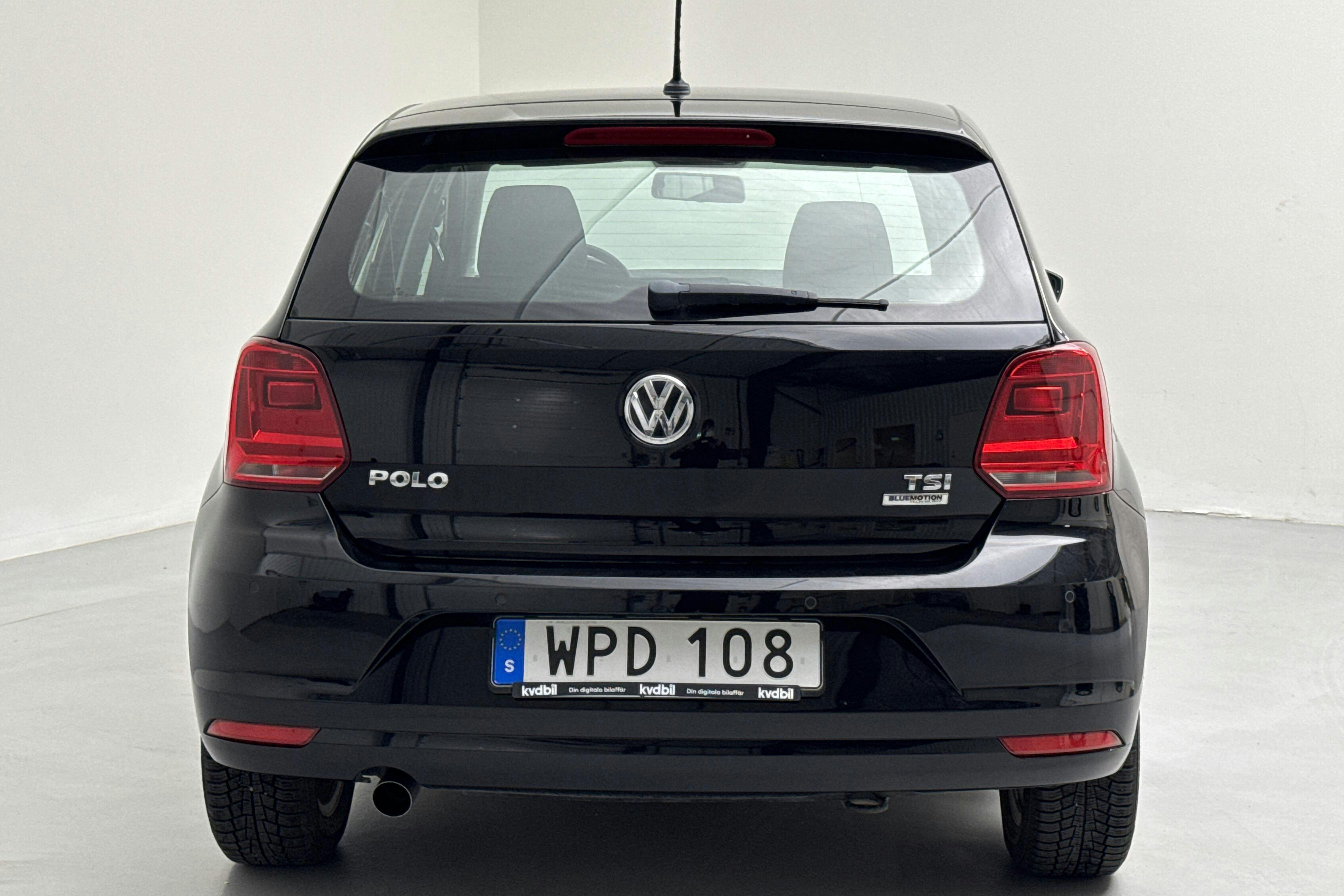 VW Polo 1.2 TSI 5dr (90hk) - 75 950 km - Manual - black - 2016
