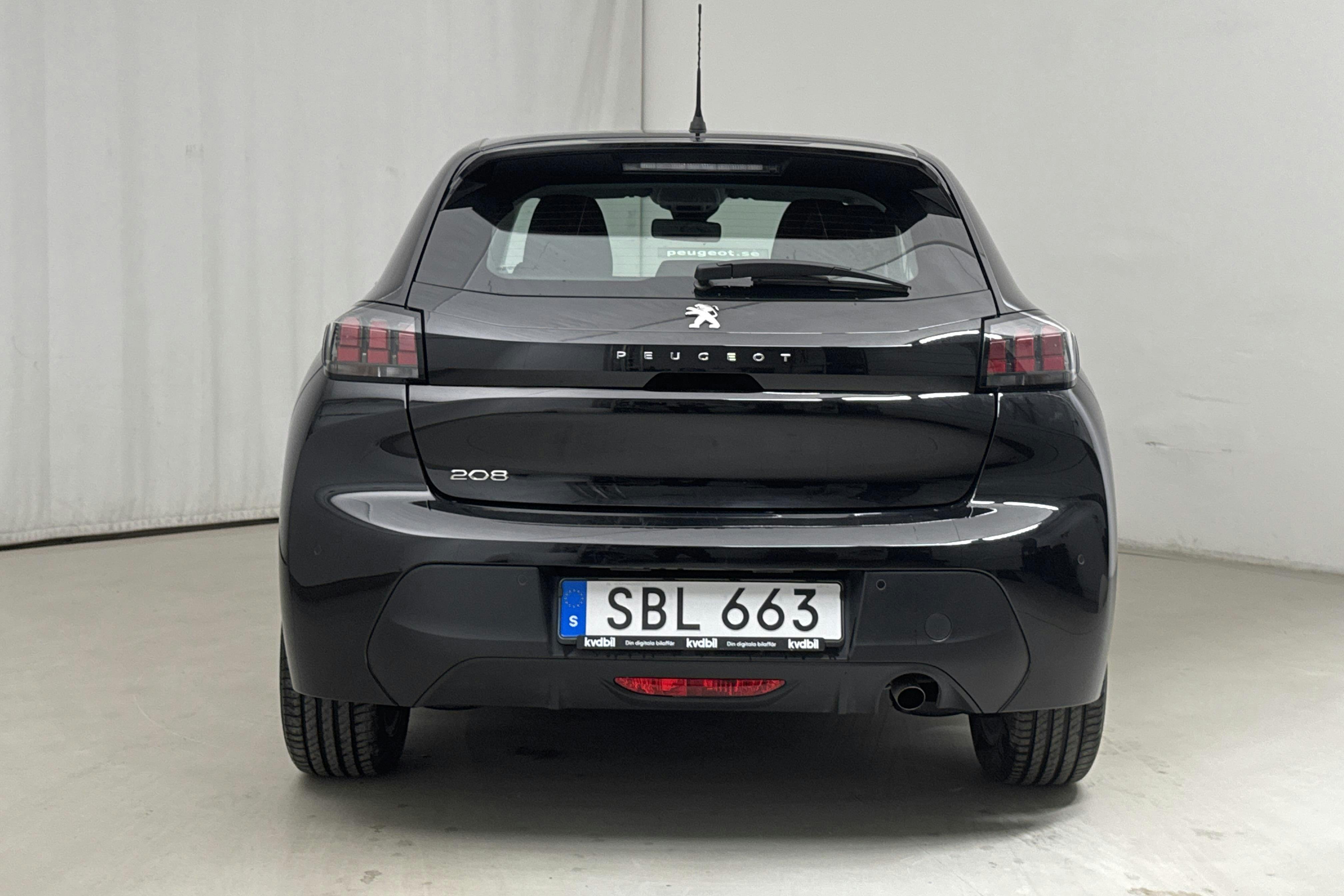 Peugeot 208 1.2 PureTech 5dr (75hk) - 59 930 km - Käsitsi - must - 2022