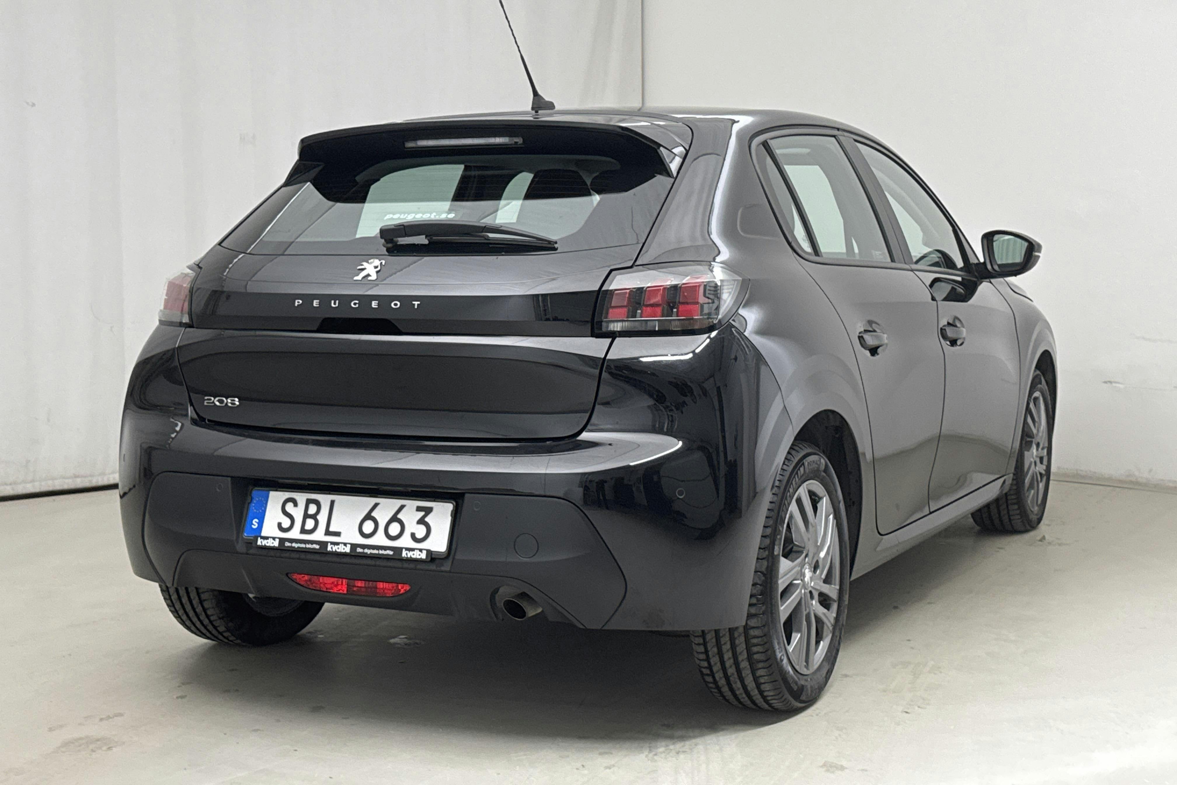 Peugeot 208 1.2 PureTech 5dr (75hk) - 59 930 km - Käsitsi - must - 2022